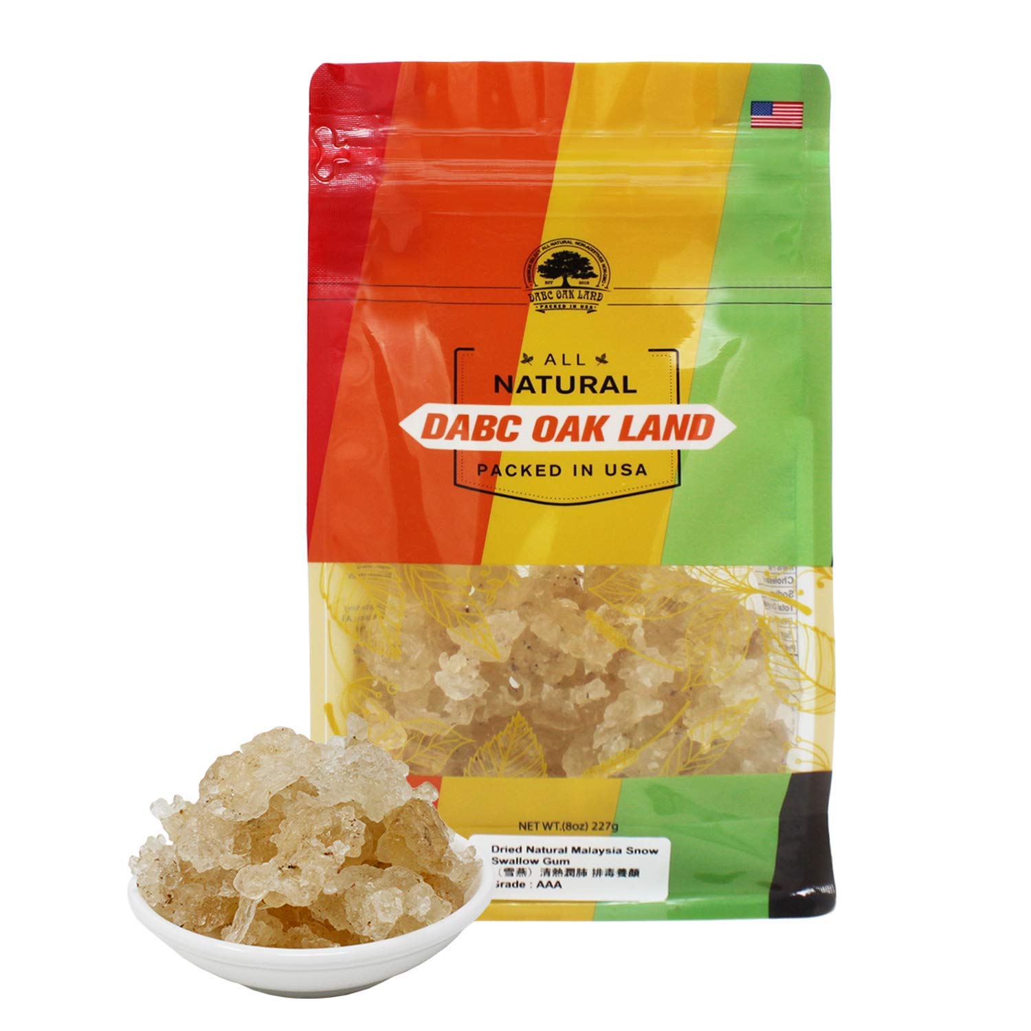 DABC OAK LAND Tragacanth Gum Snow Swallow Tablets 8