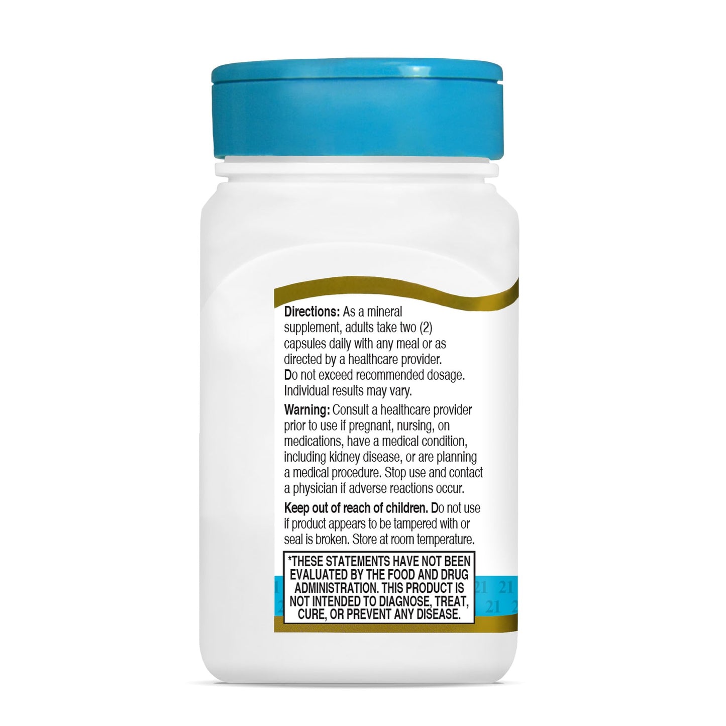 21st Century Magnesium Glycinate 200 mg Capsules, 90 Count