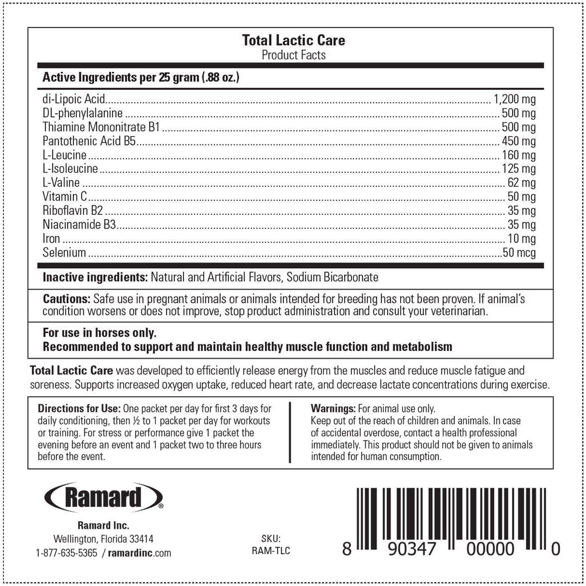 Ramard Total Lactic Care Muscle Function Support Supplement Powder 0.88 oz