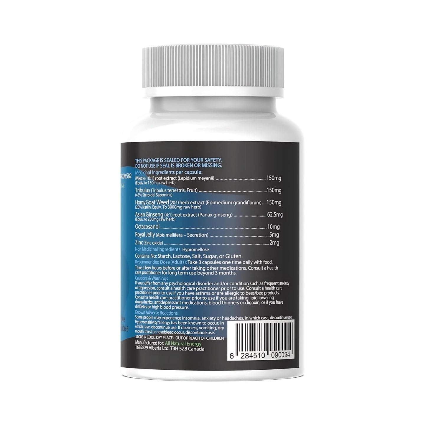 Vitalitas Testosterone Booster for Men, 60 Capsules