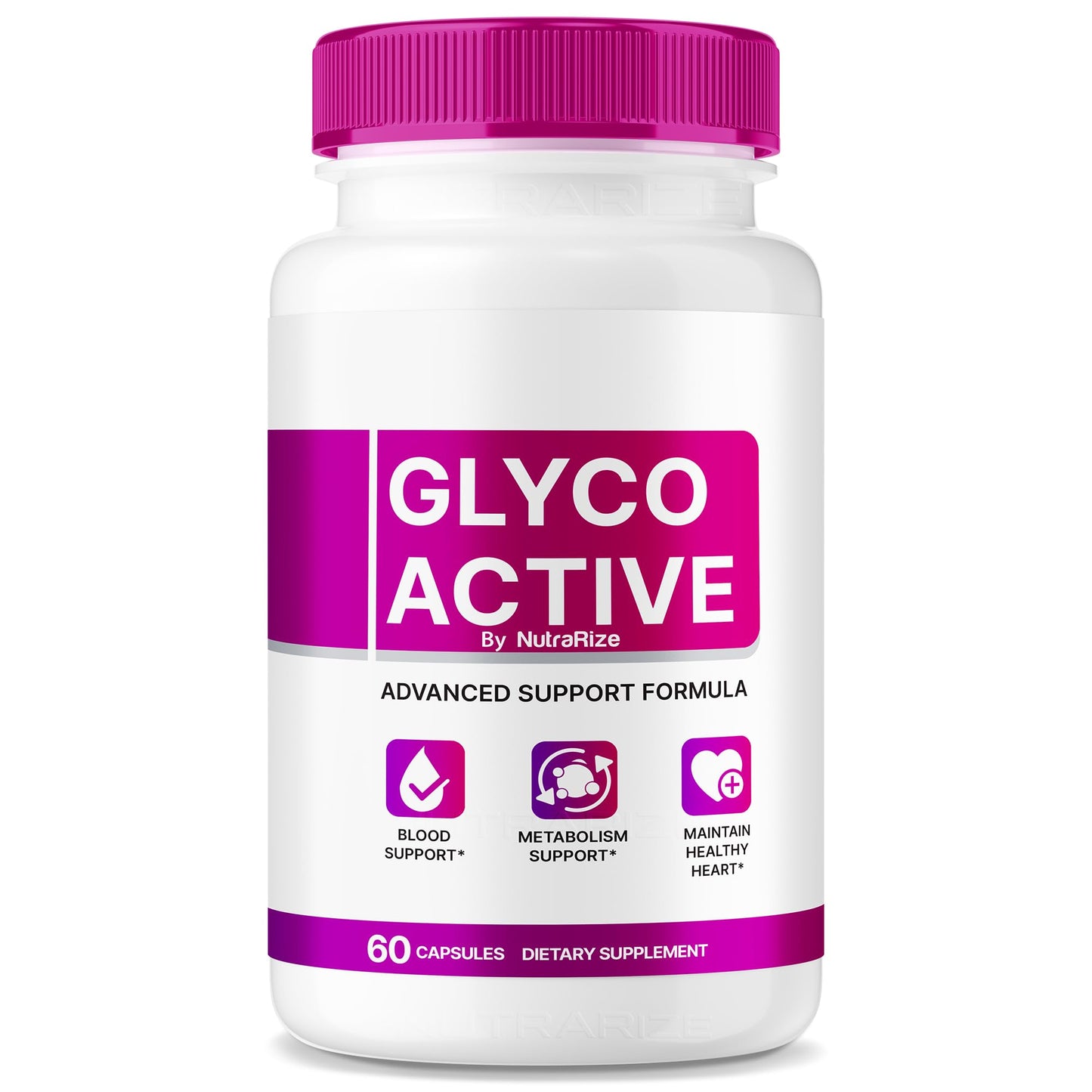 NutraRize Glyco Active, Advanced Blood Support Supplement, All Natural Formula to Maintain Healthy Levels, Maximum Strength for Overall Wellness, 60 Capsules