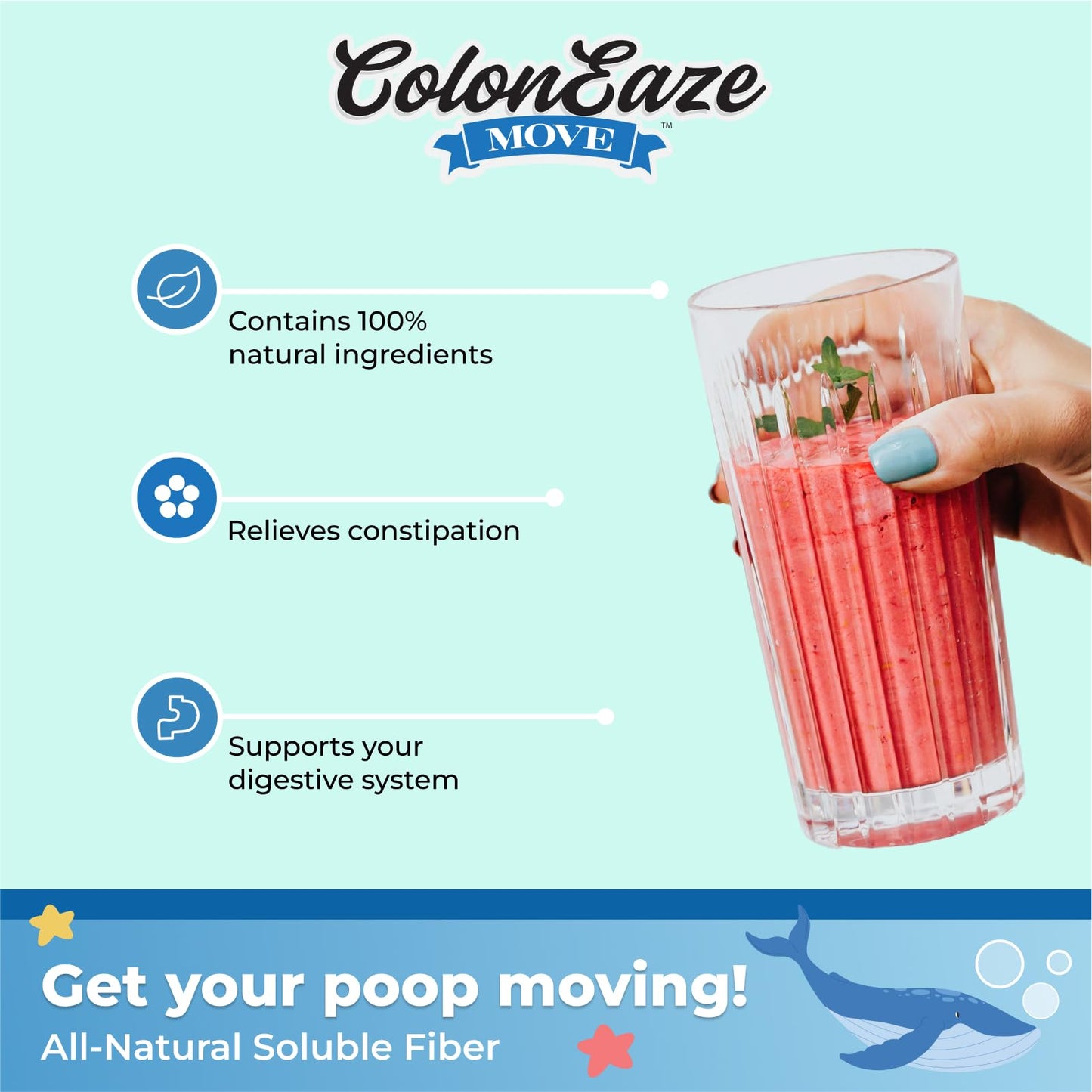Imix Nutrition ColonEaze Move Powder, 14 oz