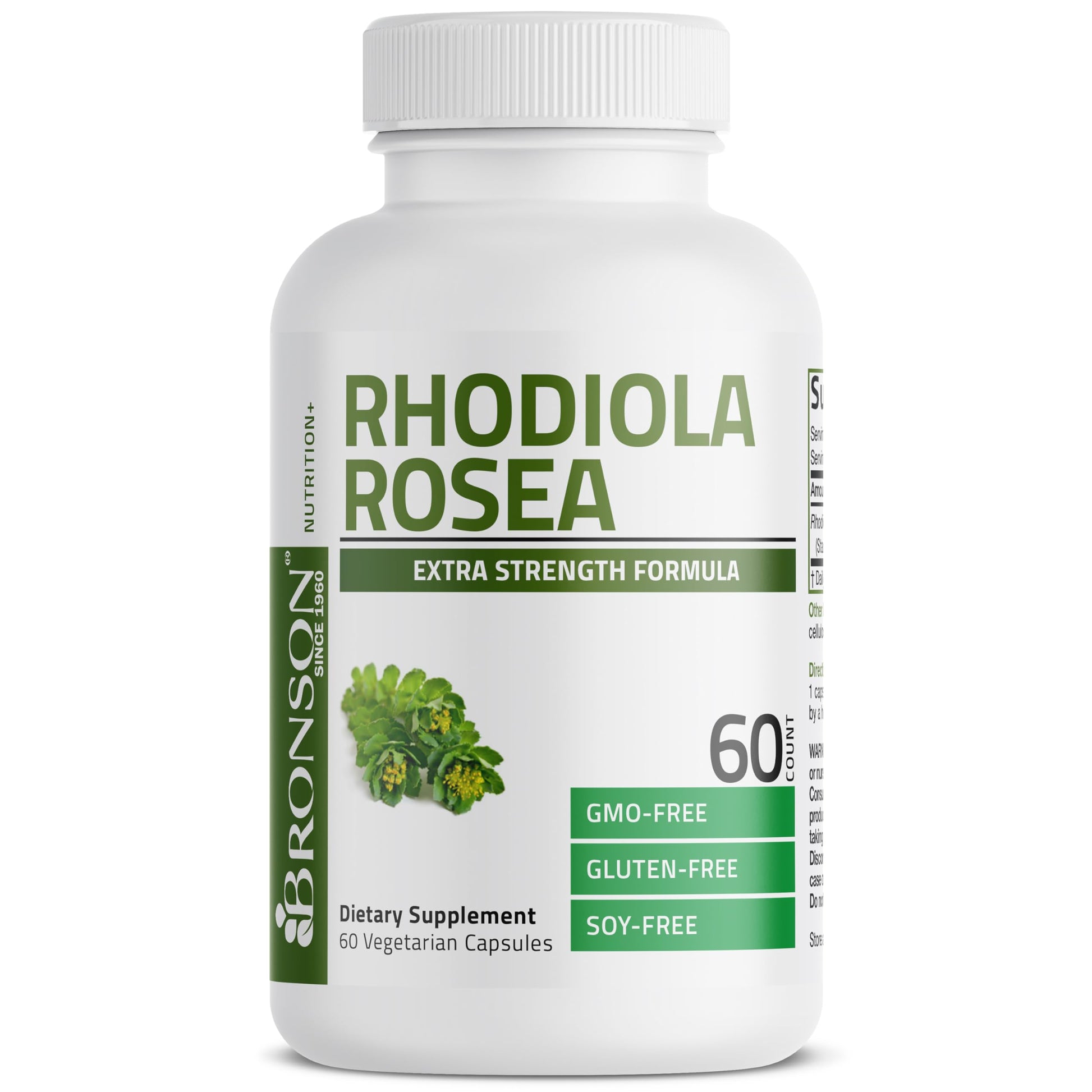 Bronson Rhodiola Rosea Vegetarian Capsules, 60 Count