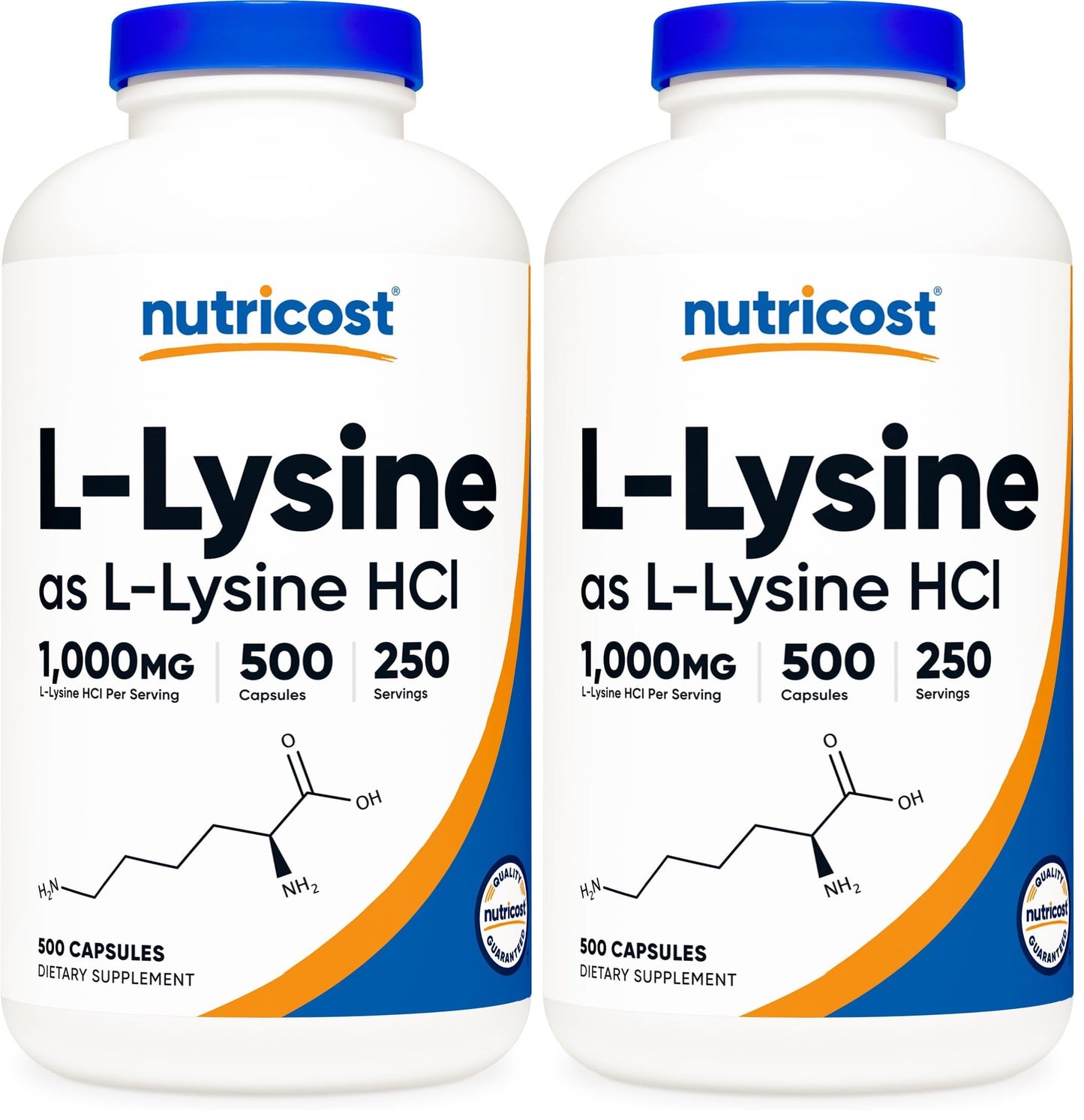 Nutricost L-Lysine 1000mg Per Serving, 1000 Capsules