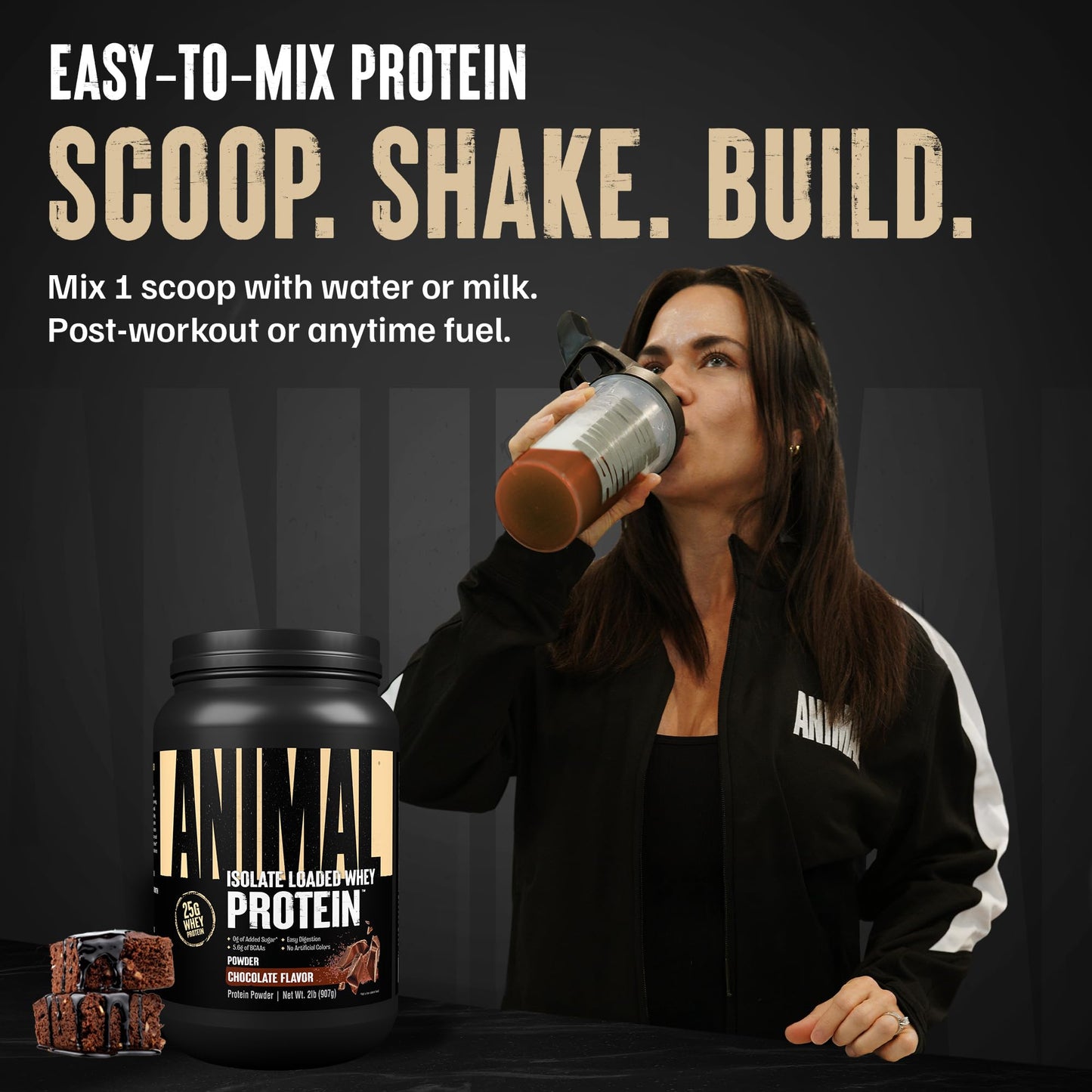 Animal Whey Isolate Protein Powder Brownie Batter, 32 Servings
