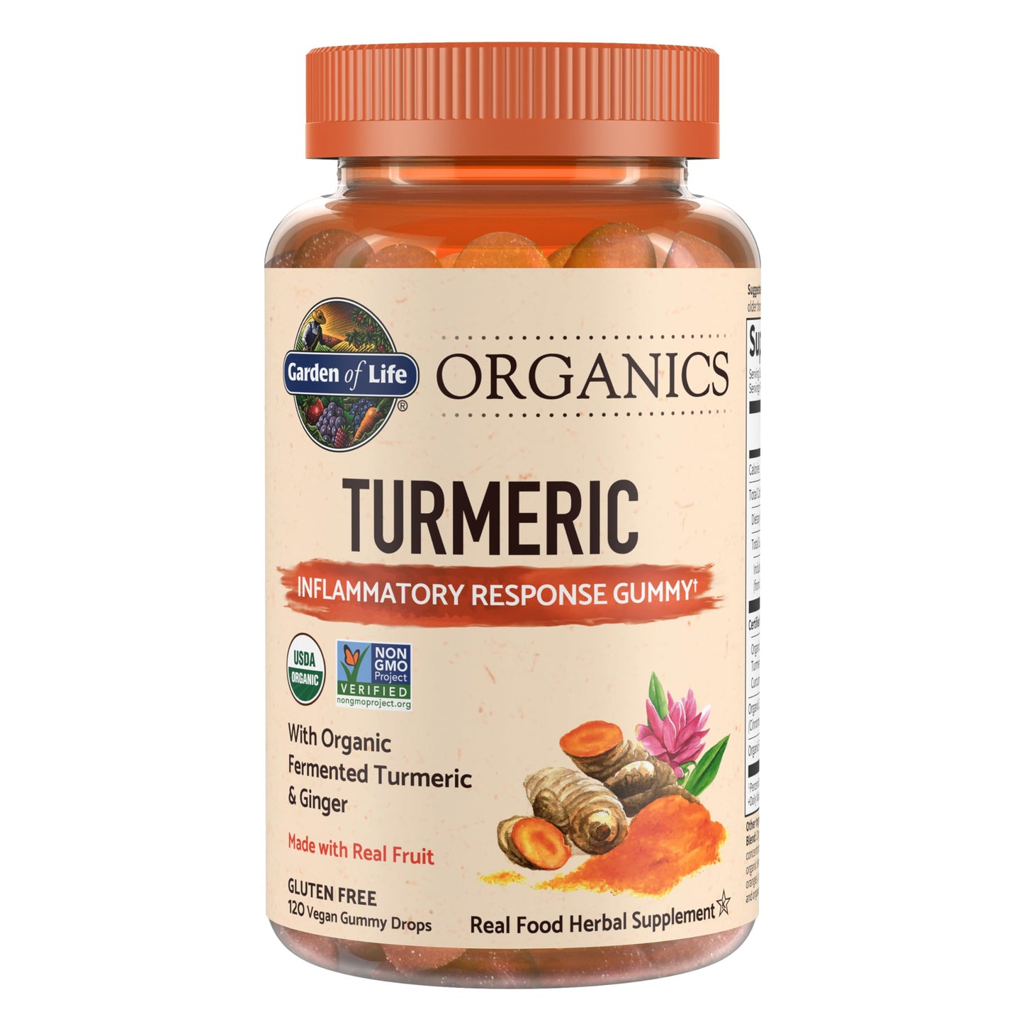 Garden of Life Organics Turmeric Inflammatory Response Gummy, 120 Gummies