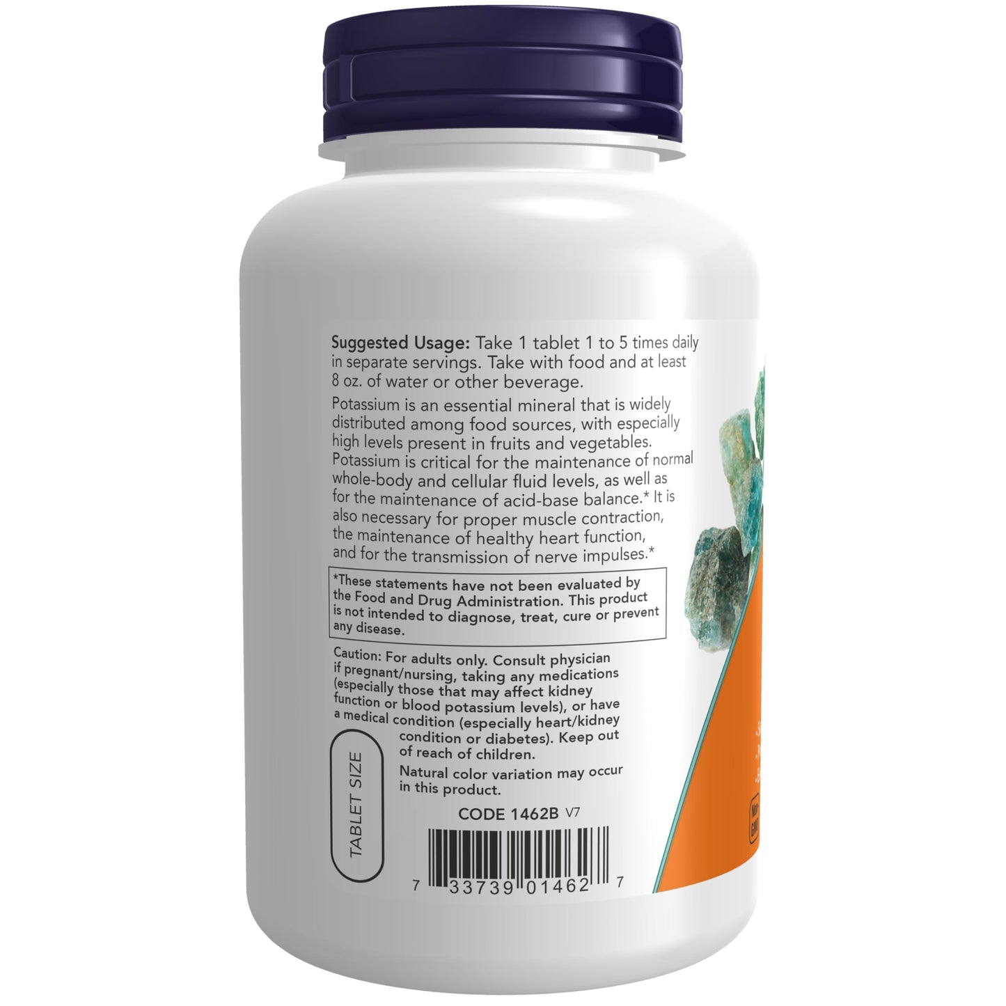 NOW Foods Potassium Gluconate 99 Milligrams Capsules 250 Count