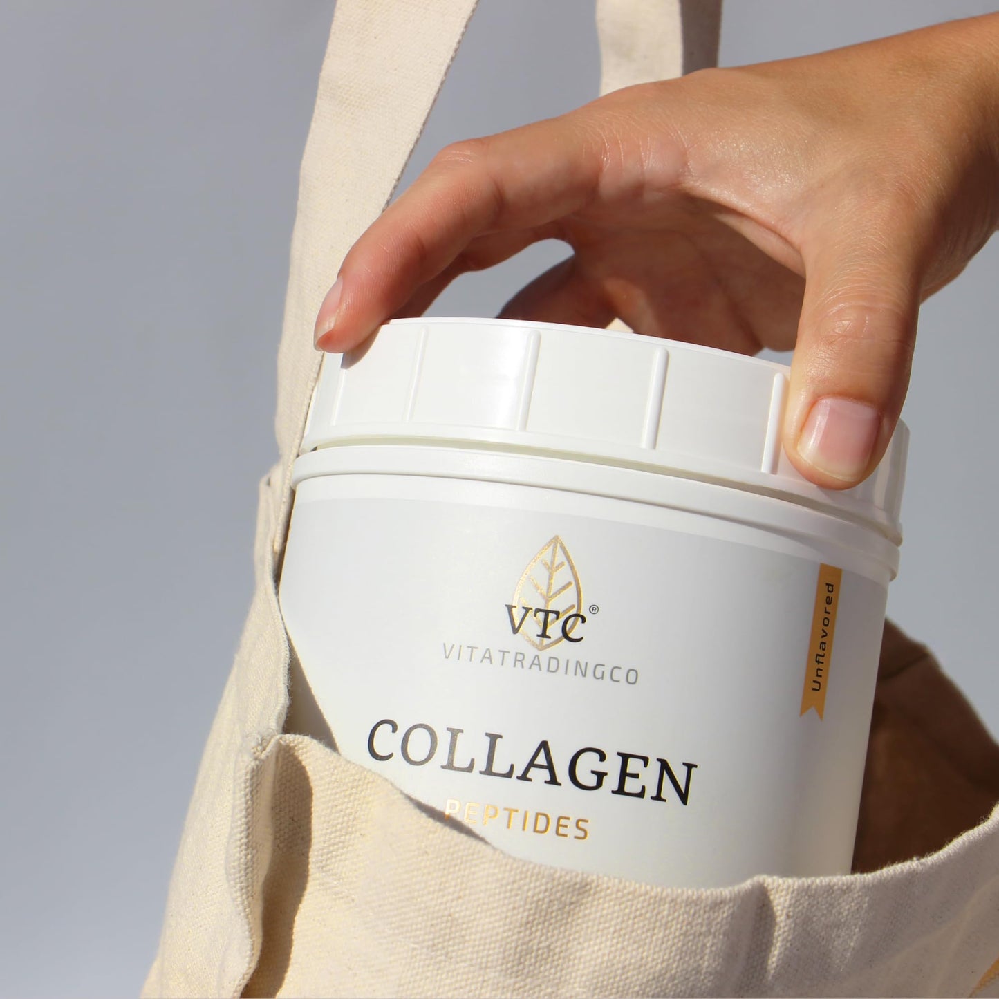 VTC Grass-Fed Collagen Peptides Powder 21.6 oz Type I & III, Hyaluronic Acid & Vitamin C, Healthy Hair, Skin & Joints, Non-GMO, Paleo, Keto