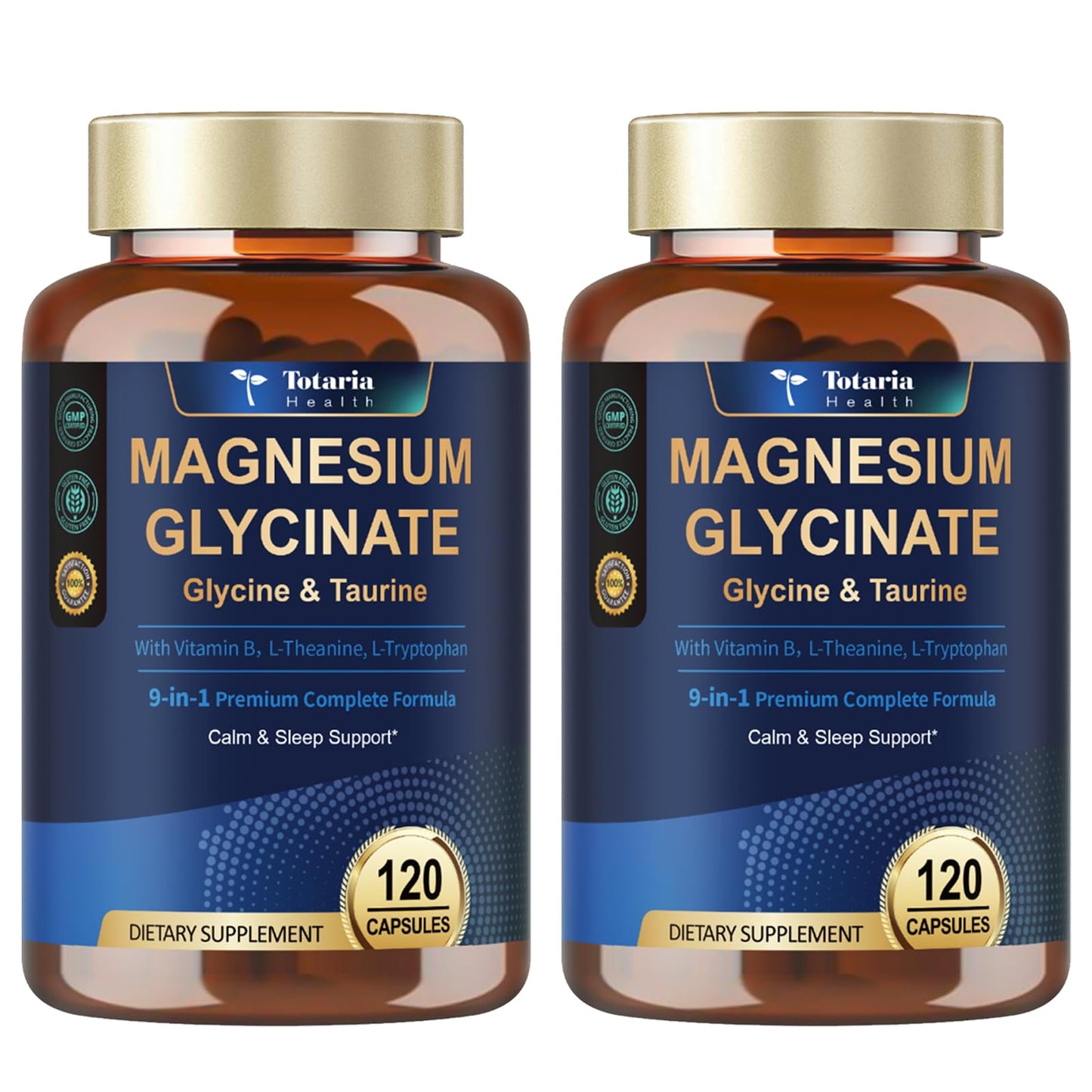 Totaria Magnesium Glycinate 1000mg Capsules 240 Count