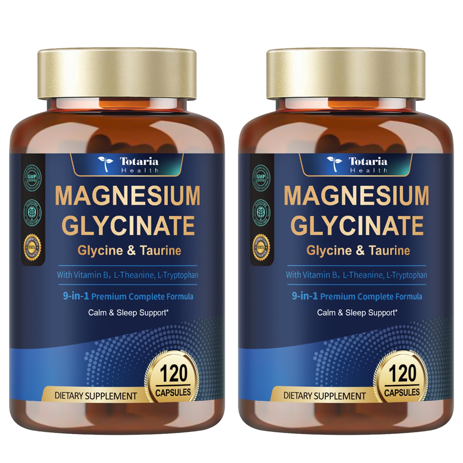 Totaria Magnesium Glycinate 1000mg Capsules 240 Count