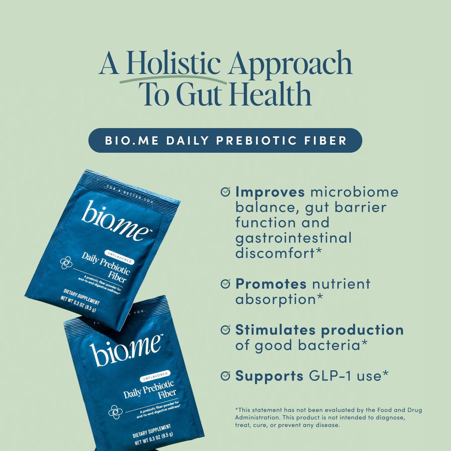Bio.me Daily Prebiotic Fiber Powder 15