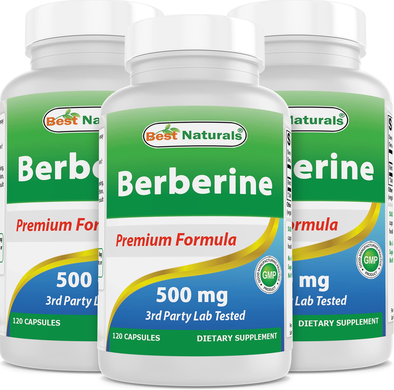 Best Naturals Berberine 500mg Capsules 360