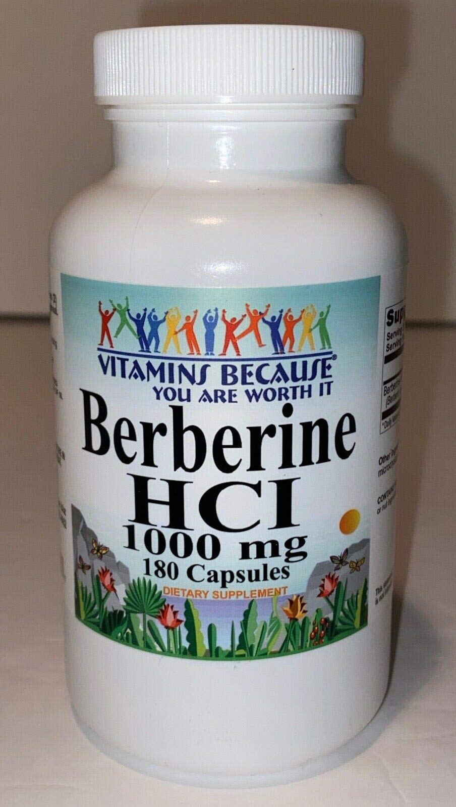 Vitamins Because Berberine Capsule 180 Capsules