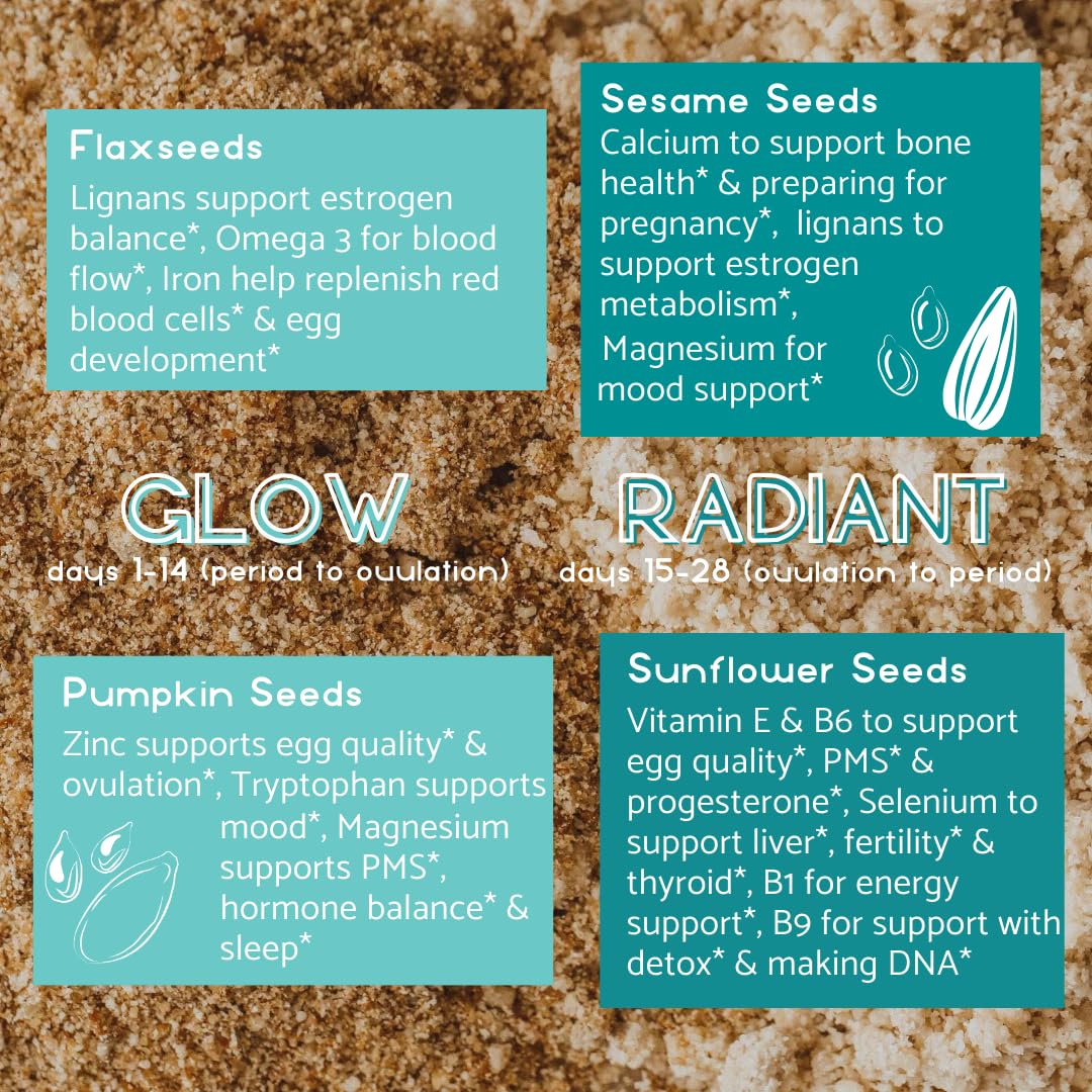 Manski's Wellness Glow & Radiant Seed Cycle Kit Powder 18.2 oz