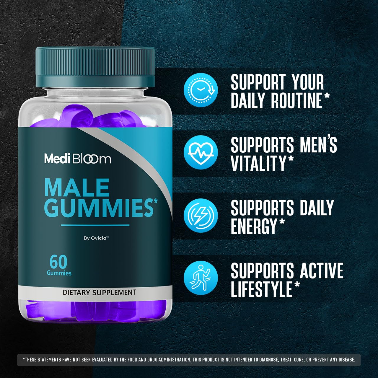 OVICIA Medibloom Male Gummies 120 Gummies