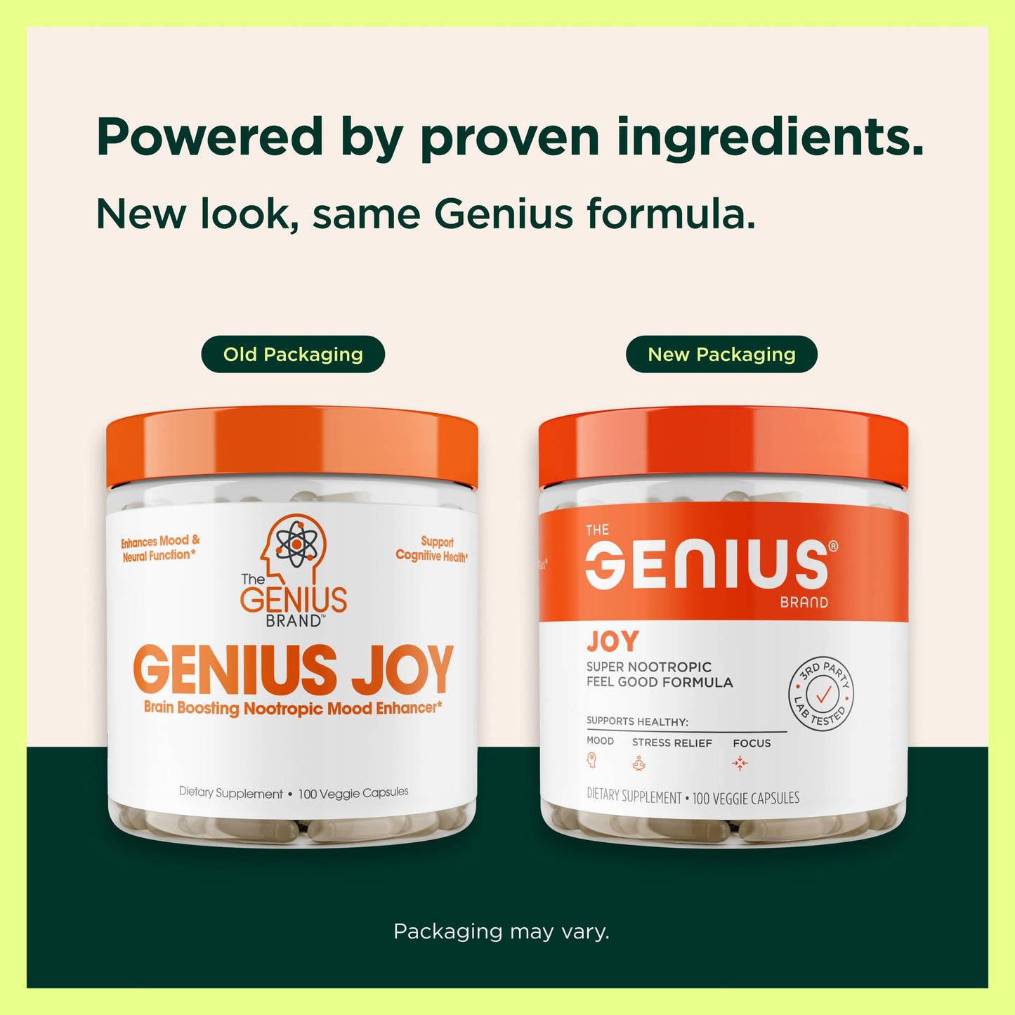 The Genius Brand Genius Joy Nootropic Mood Supplement Capsules 100