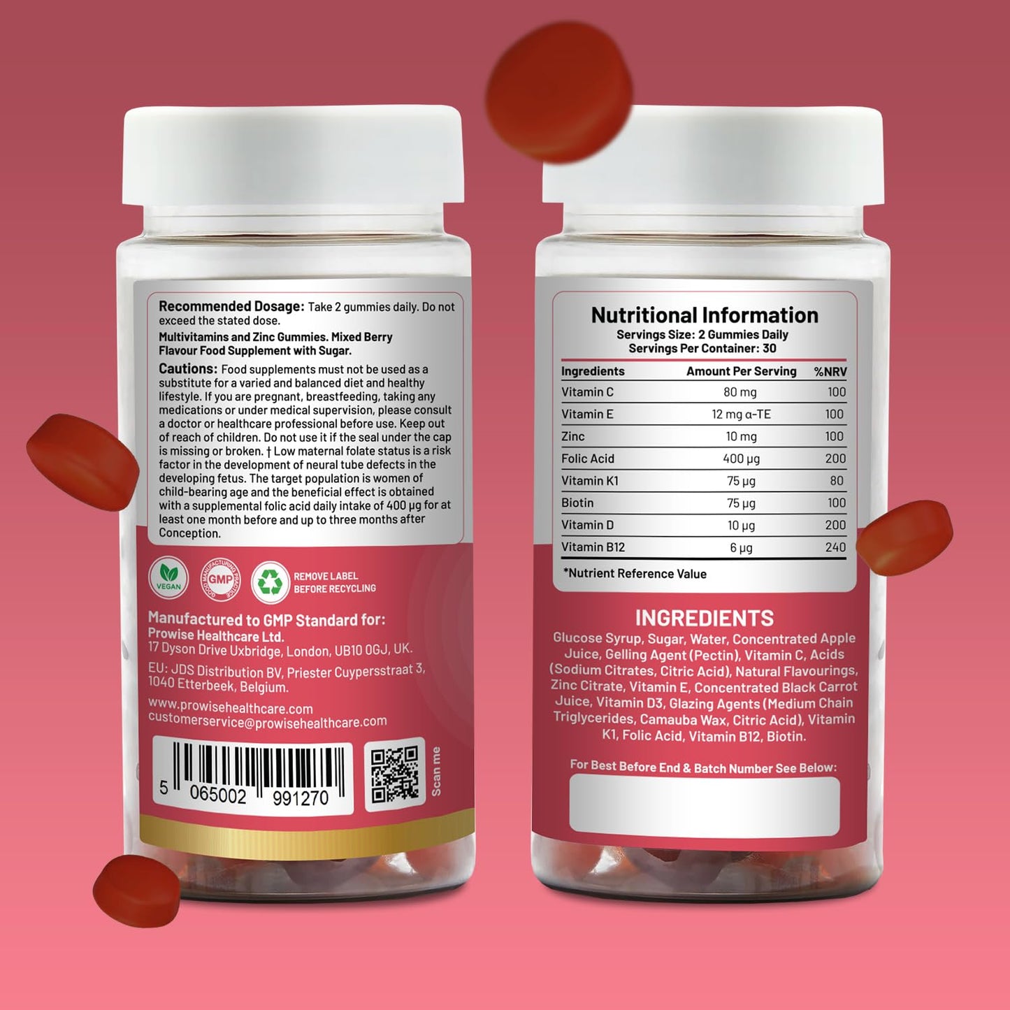 PH PROWISE Healthcare Prenatal Care Gummies Gummy 60