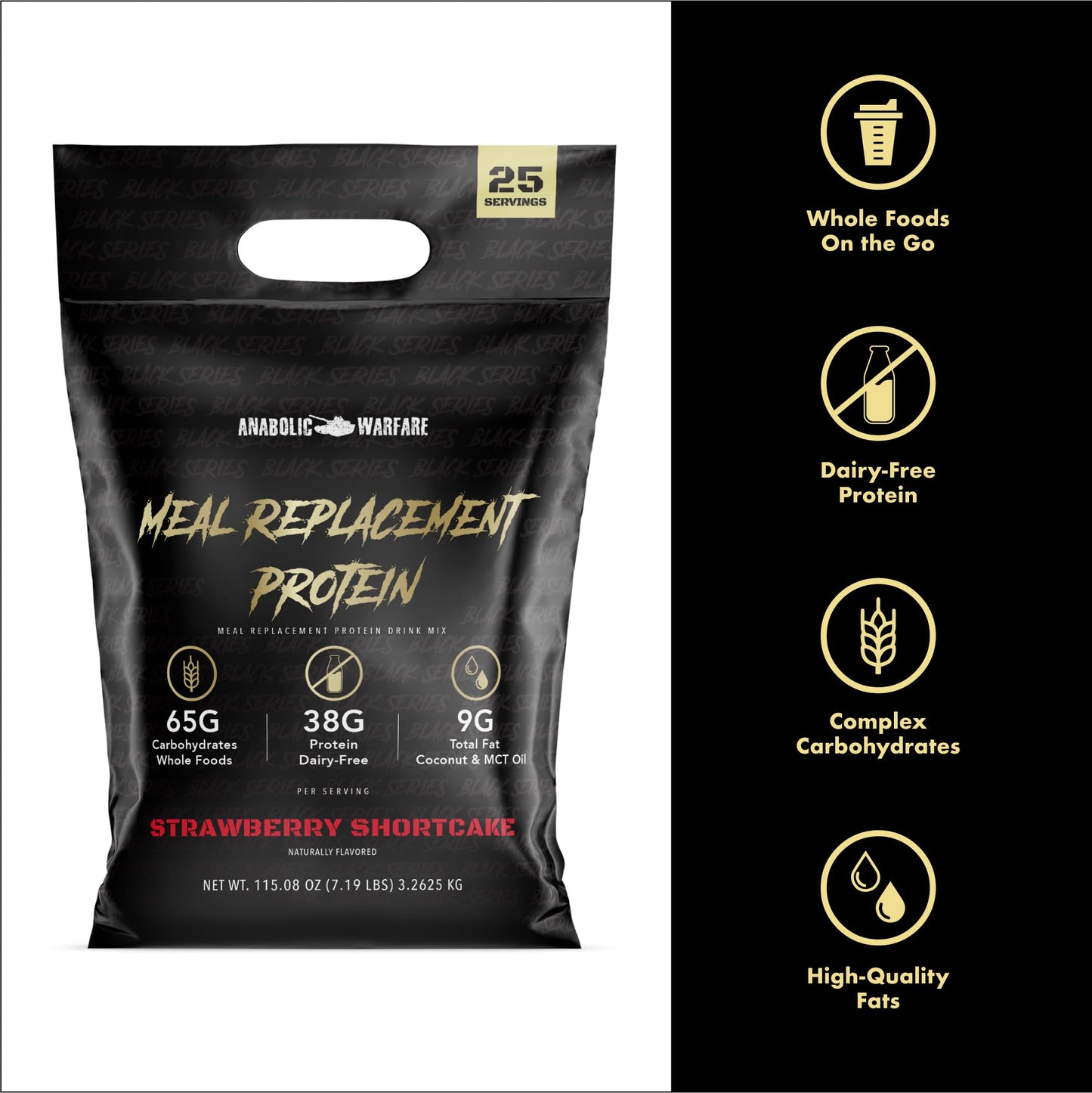 Anabolic Warfare Meal Replacement Protein Powder 114.6