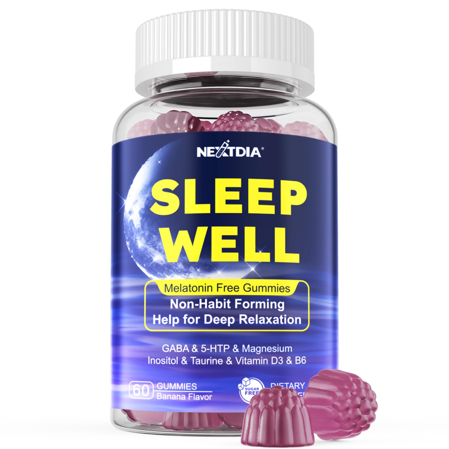 Nextdia Melatonin-Free Sleep Gummies 60 Count