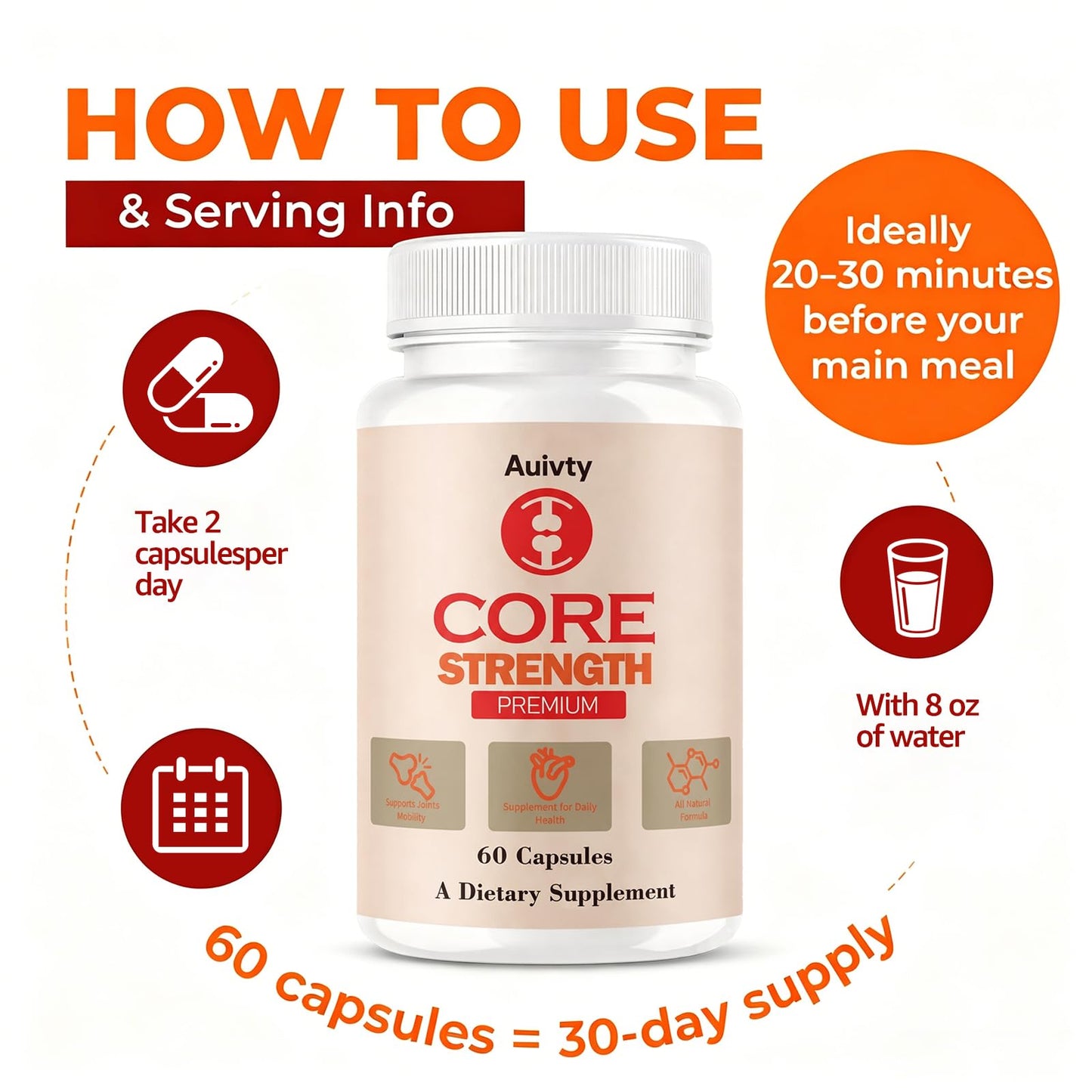AMZEYE Core Strength 60 Capsules