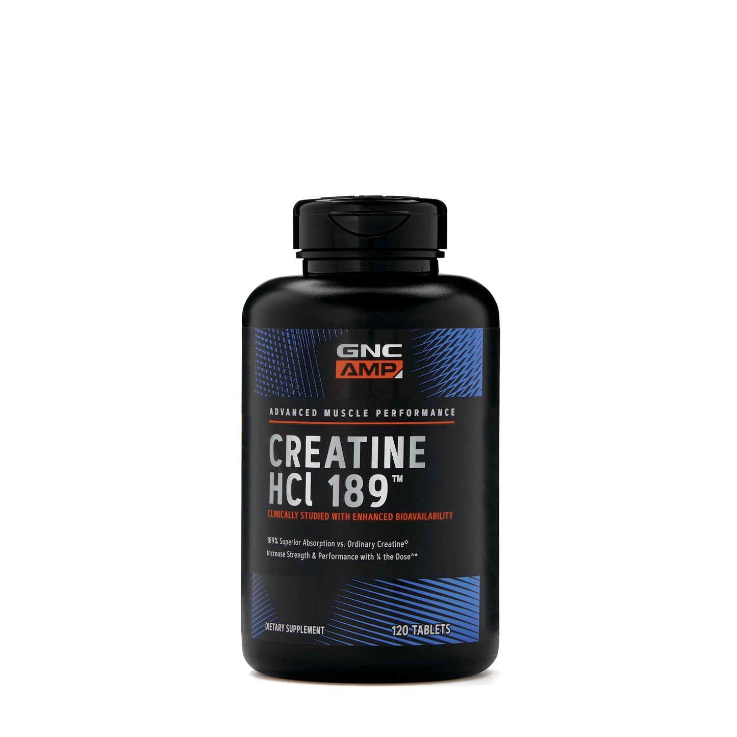 GNC AMP Creatine HCl 189 Capsules, 120 Count