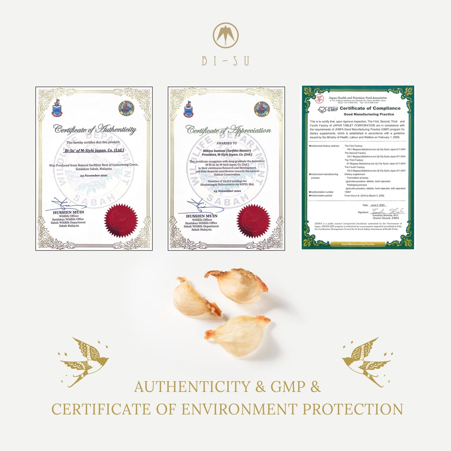 BI-SU Birds Nest Essence Enzyme Gummies, 30 Count
