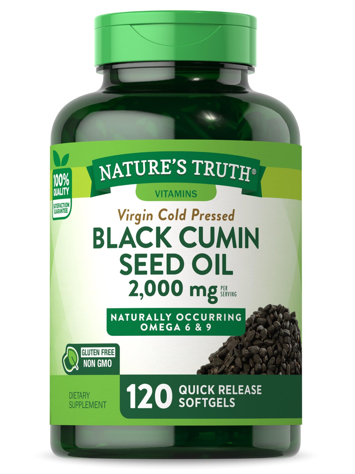 Nature's Truth Black Seed Oil Softgels 120 Count