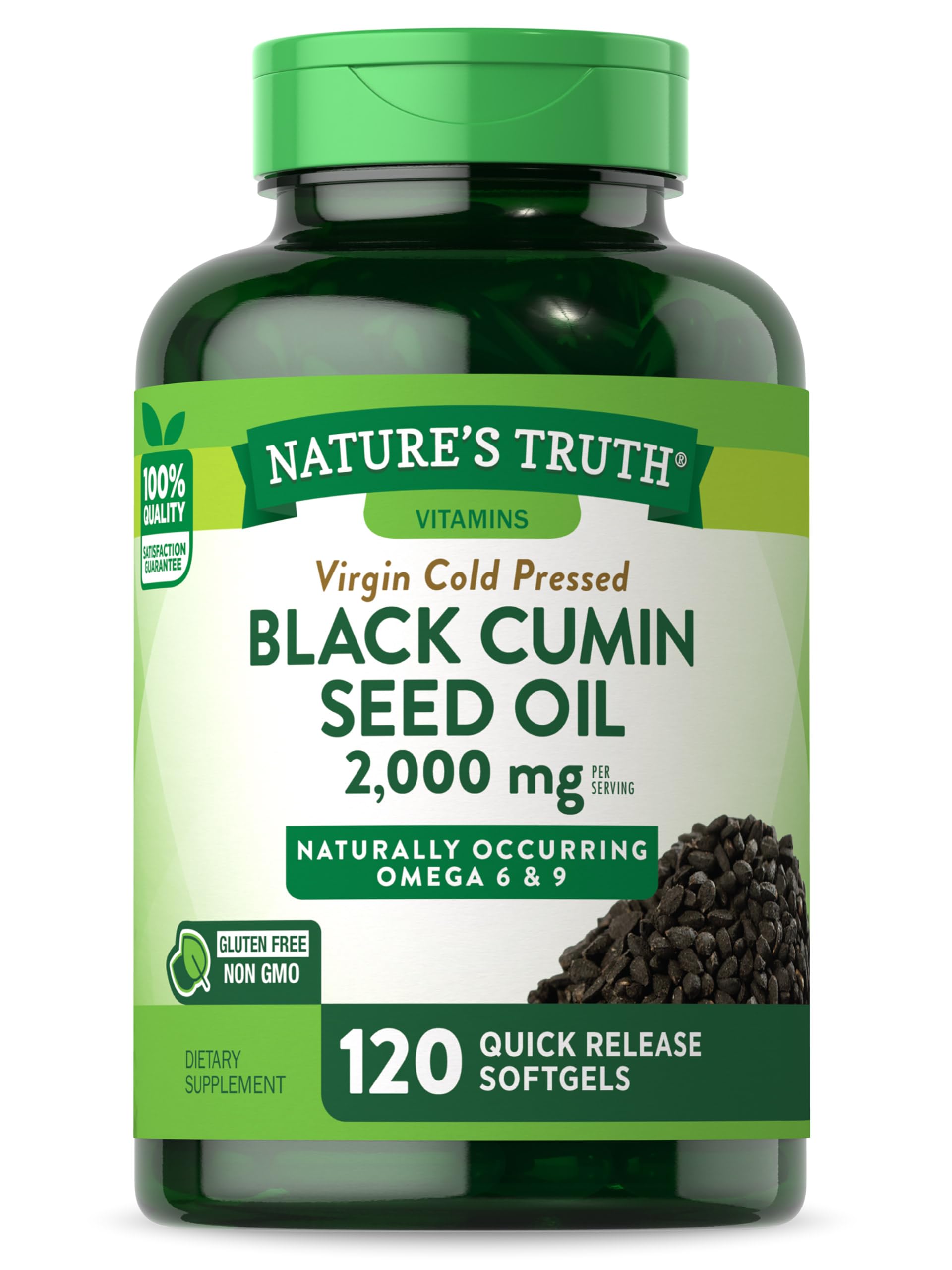 Nature's Truth Black Seed Oil Softgels 120 Count