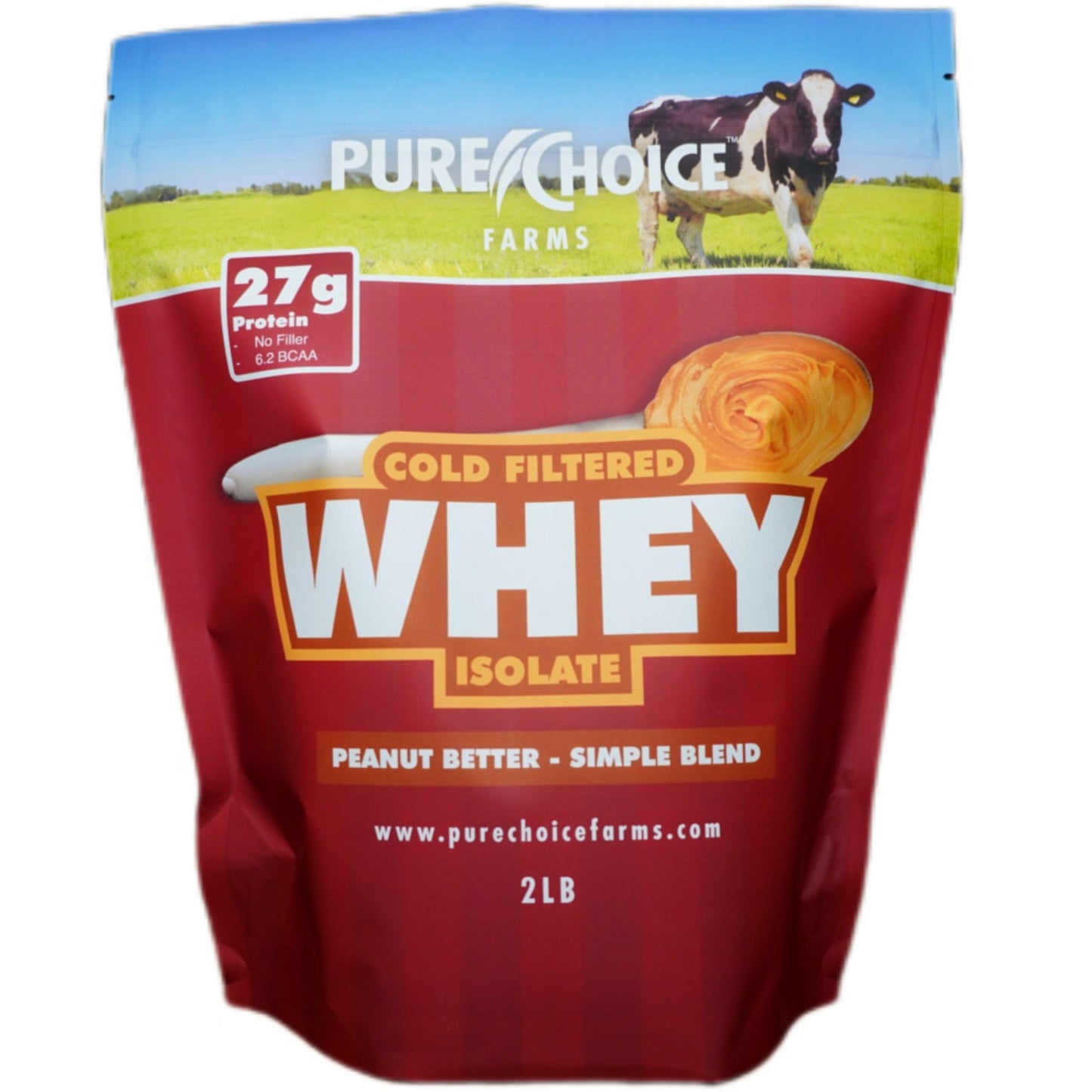 Pure Choice Whey Peanut Butter Whey Isolate Protein Powder, 32 Servings