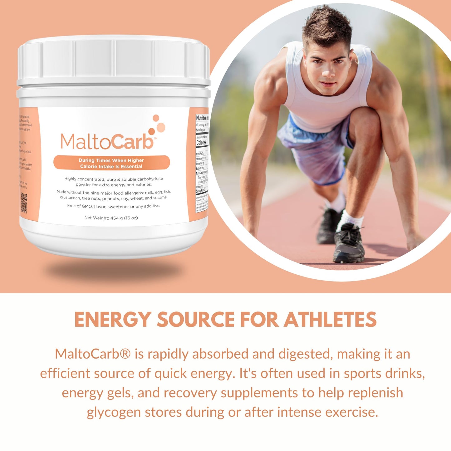 Solace Nutrition MaltoCarb Maltodextrin Powder 16