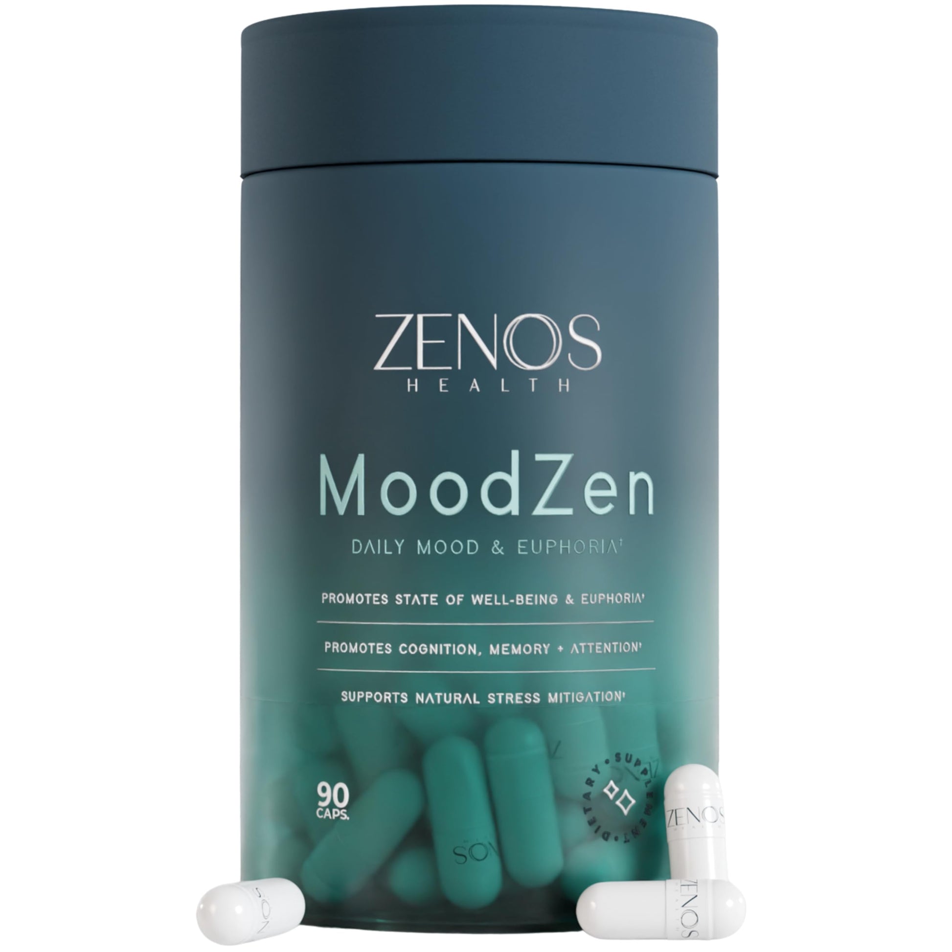 Zenos Health MoodZen Mood Support & Cortisol Reducer Supplement Capsule, 90 Count