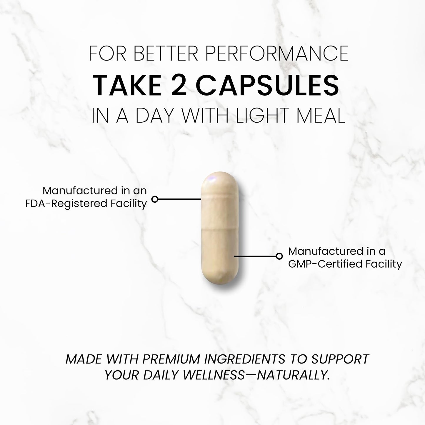 TRUEMED Calmer Mind Nootropic Ashwagandha, GABA, L-Theanine, Magnesium & Melatonin 60 Capsules