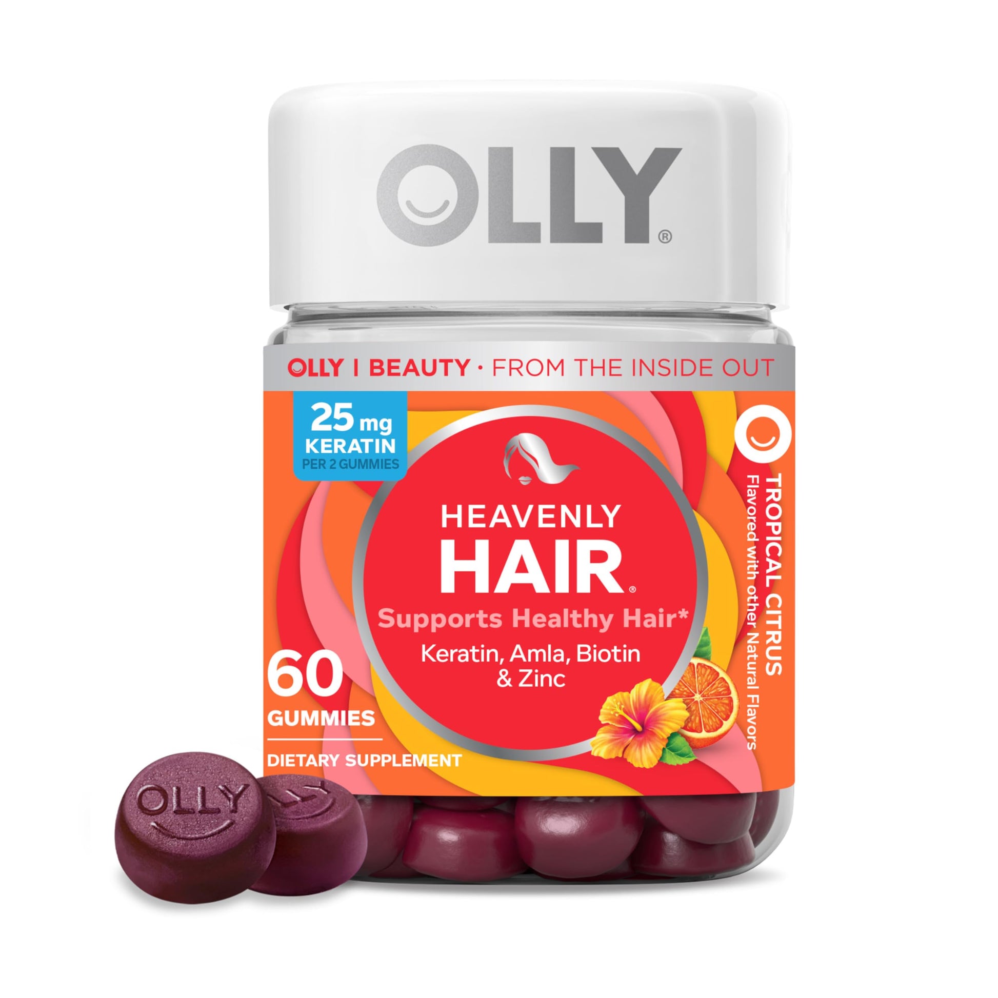 OLLY Heavenly Hair Gummy 60 Count