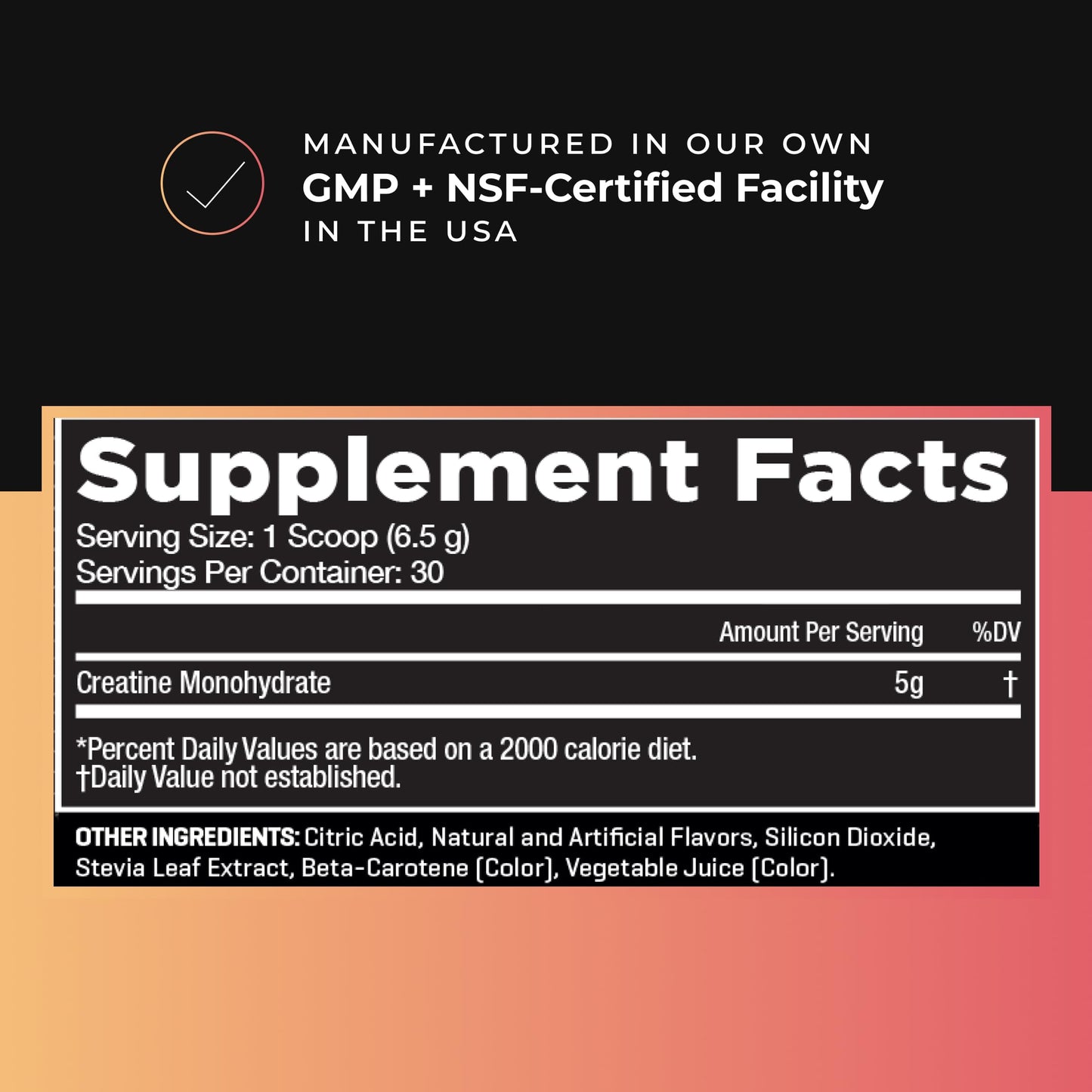 RAW Synergies Creatine Peach Candy 30 Capsules