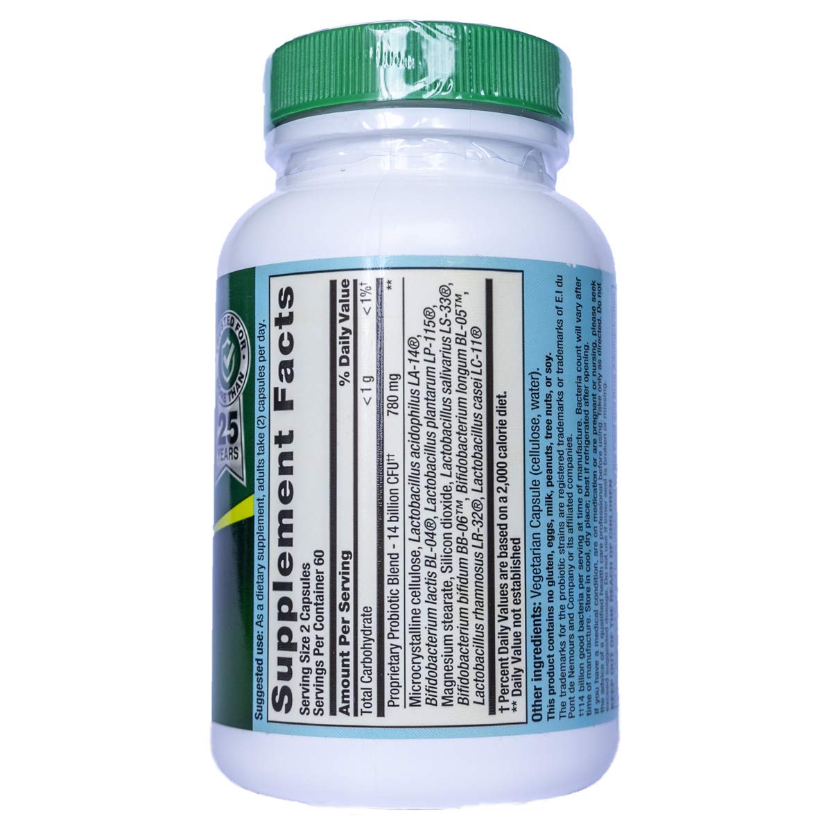 Nutrition Now PB8 Acidophilus Veg 120 Capsules