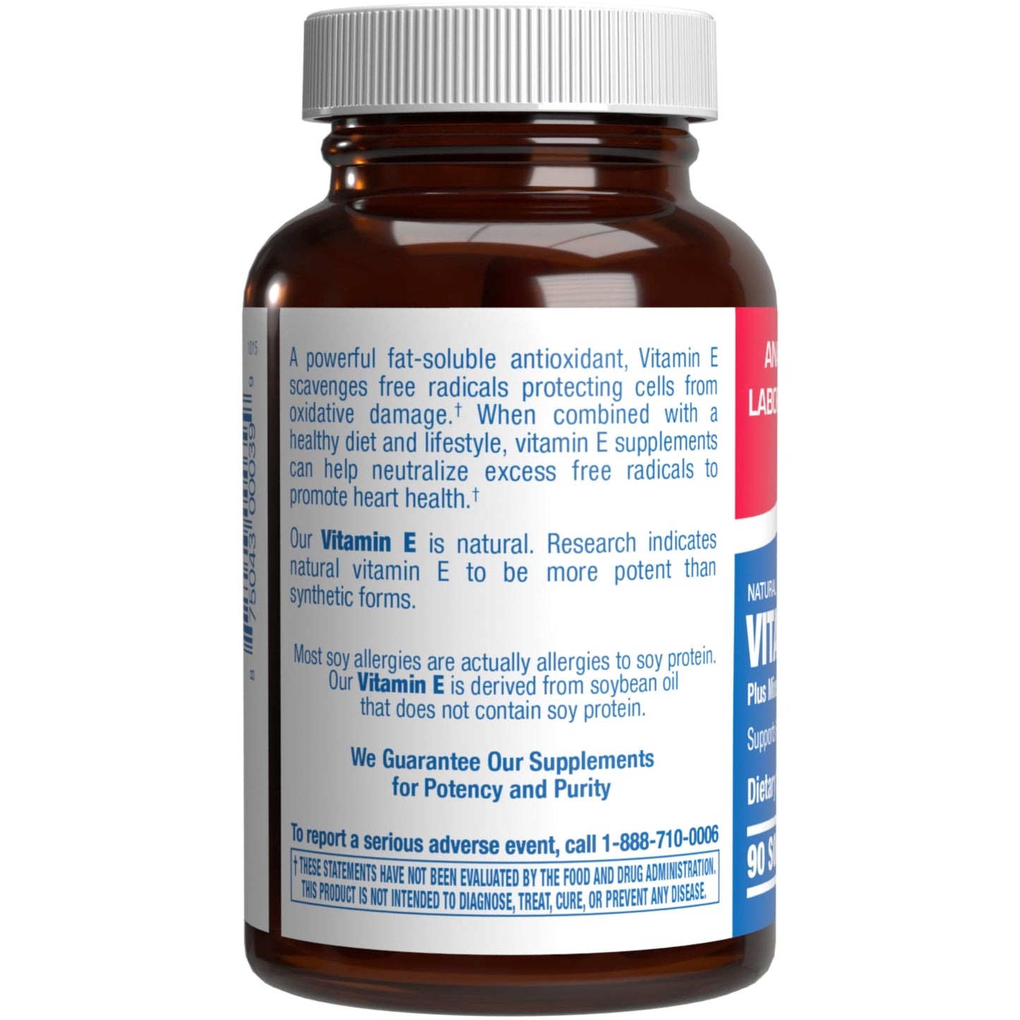 Anabolic Laboratories Vitamin E 400 IU Softgels, 90 Count