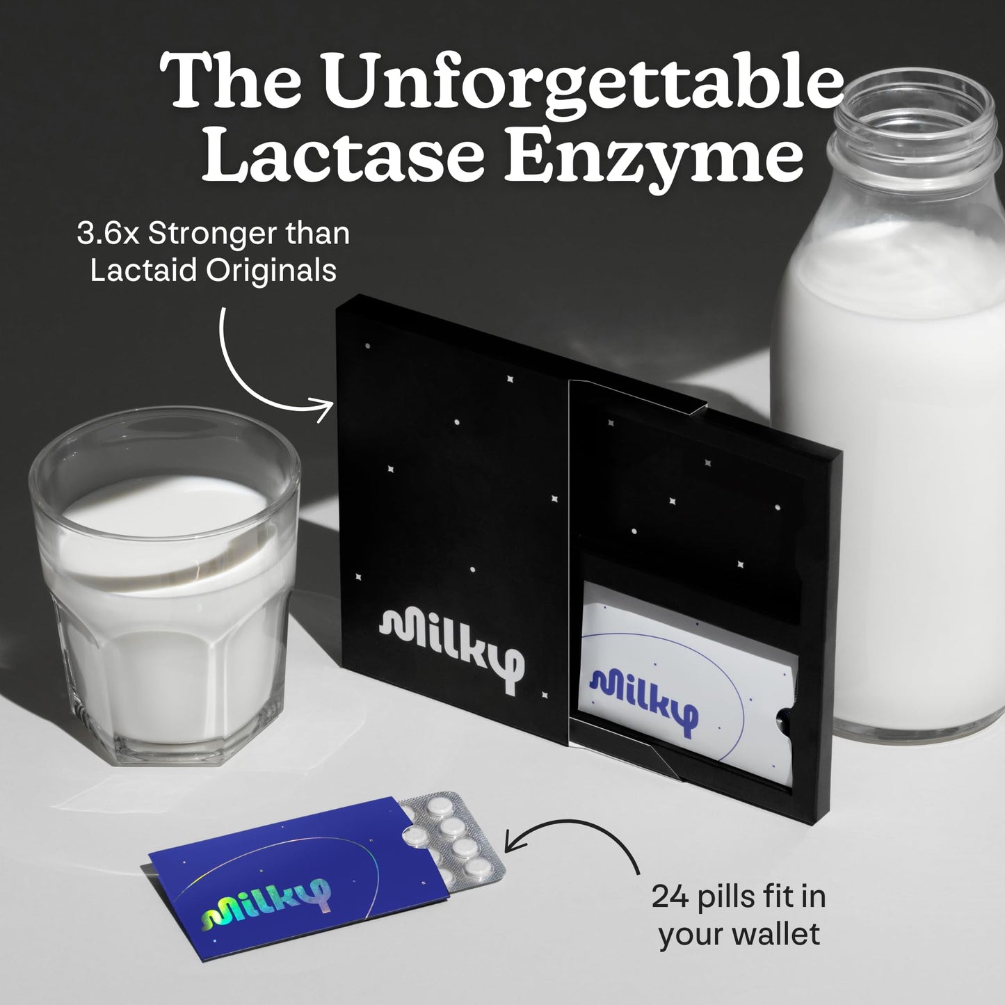 Milky Lactase Enzyme Tablets, 192 Count