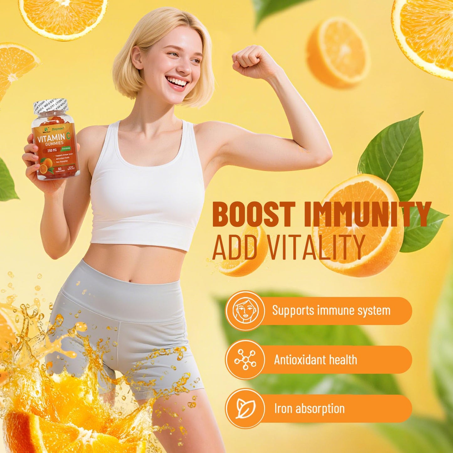 Wins Town Vitamin C Gummies 250mg, 60 Count