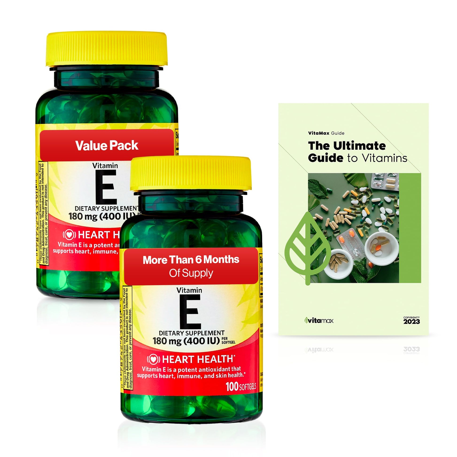 Generic Vitamin E Heart Health Dietary Supplement Softgels 200
