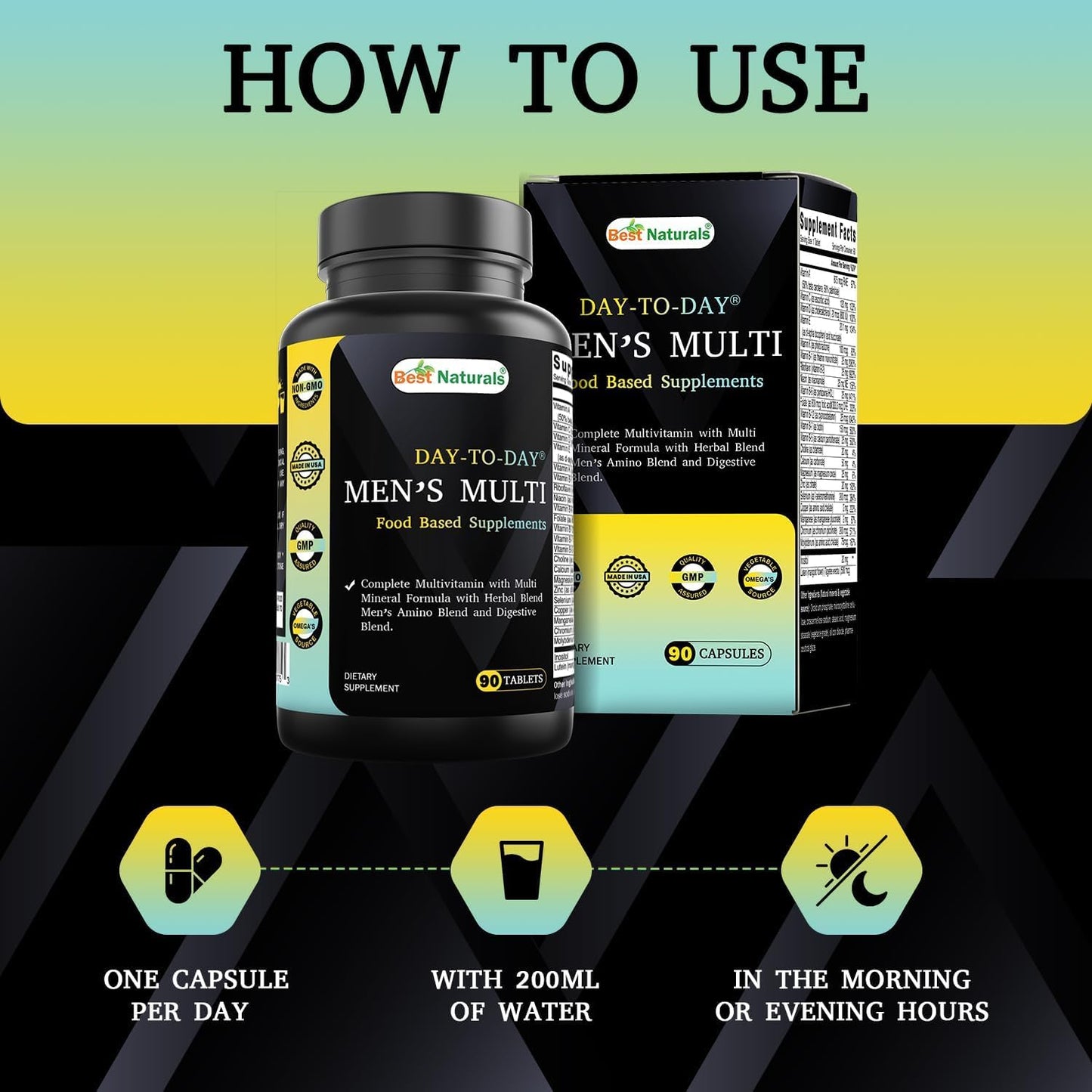 Best Naturals Day-to-Day Men's Multivitamin Tablet, 240 Count