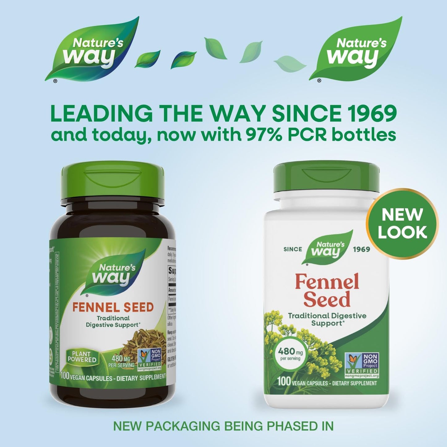 Nature's Way Fennel Seed Capsules, 100 Count