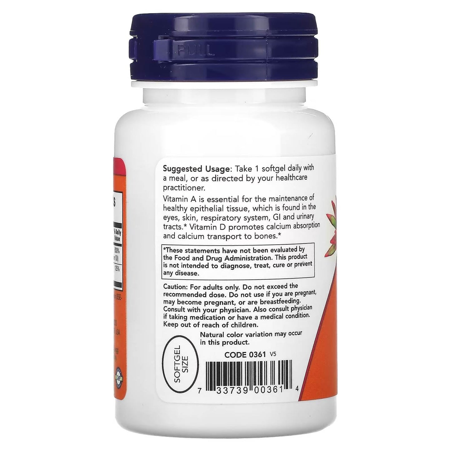 NOW Foods Ultra A & D 25000/1000 Softgels 3-Pack