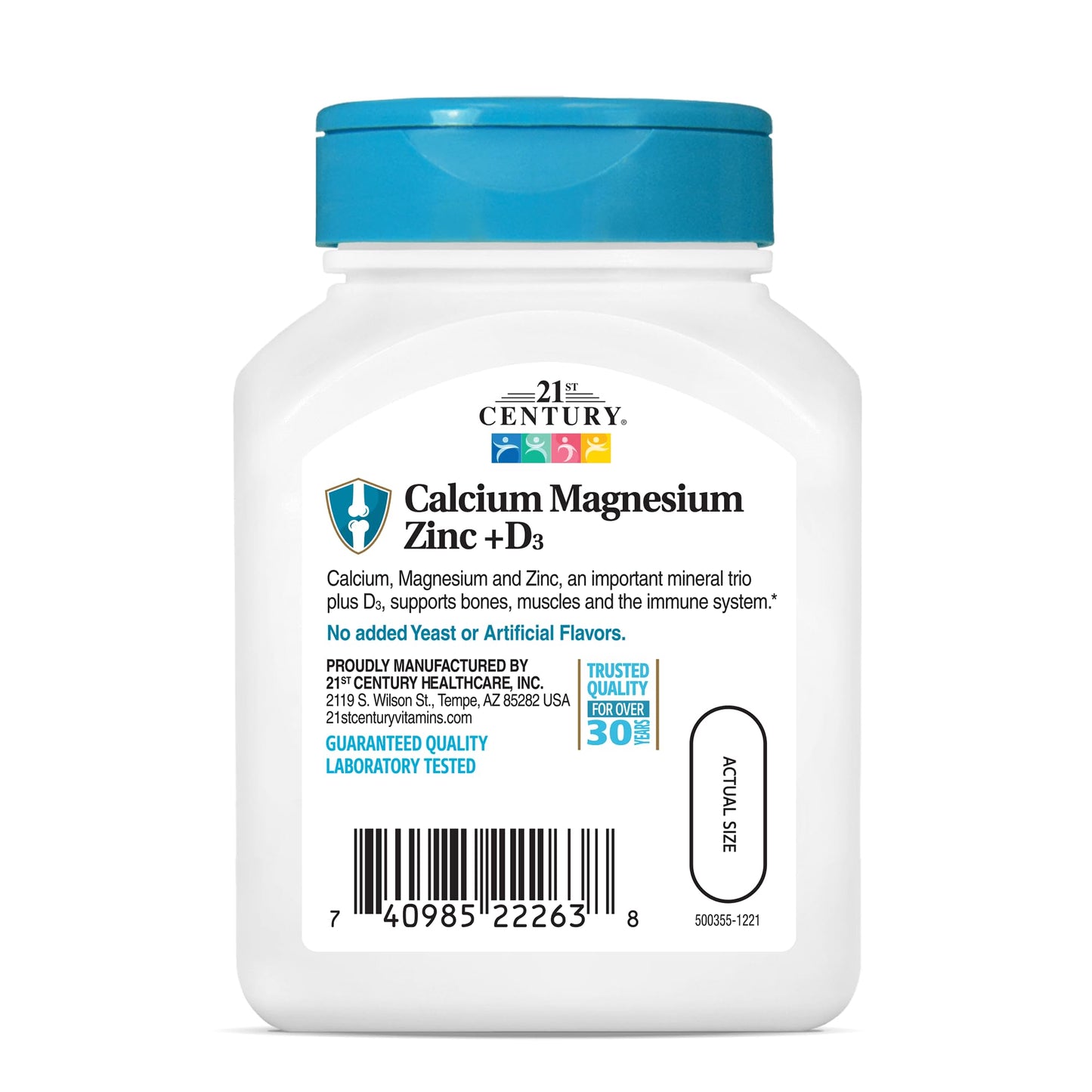 21st Century Cal Mag Zinc +D Vitamin 90 Tablets