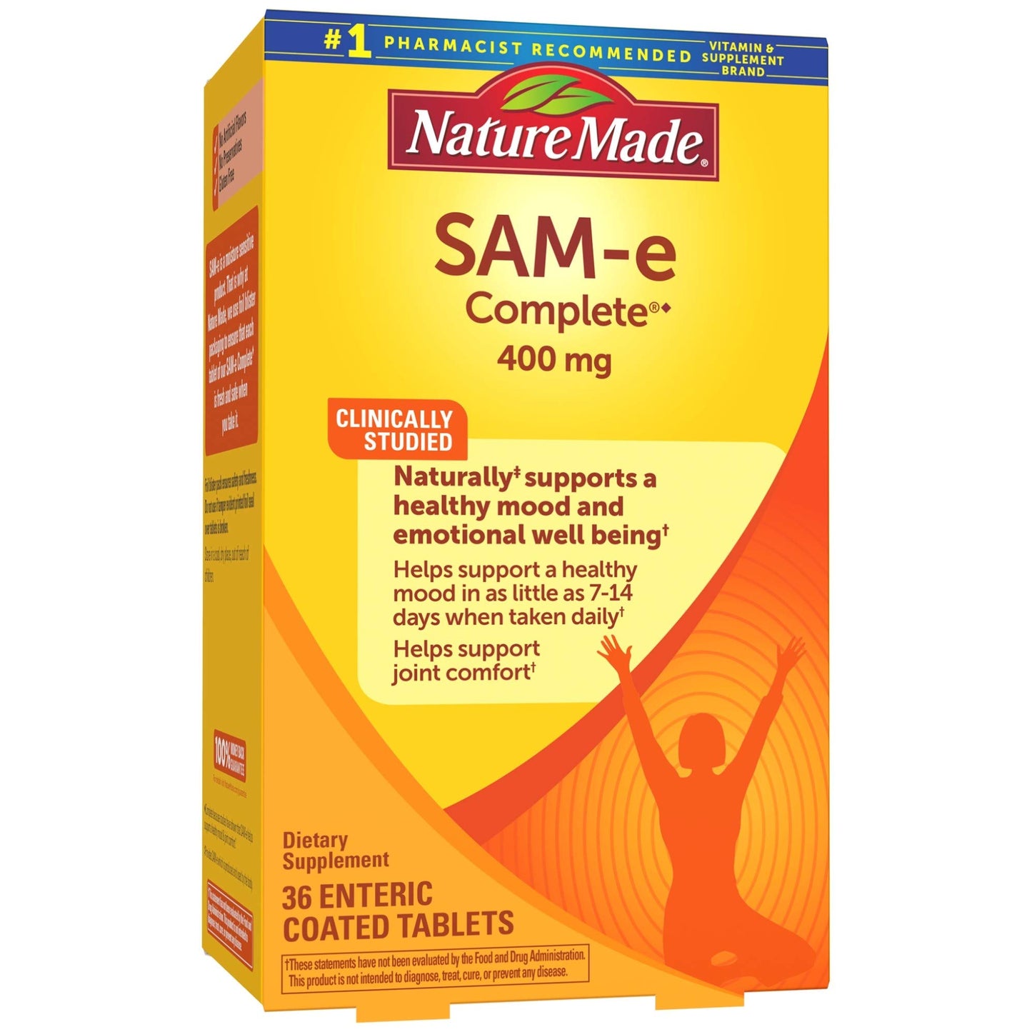 Nature Made SAM-e Complete 400 mg Tablets, 36 Count