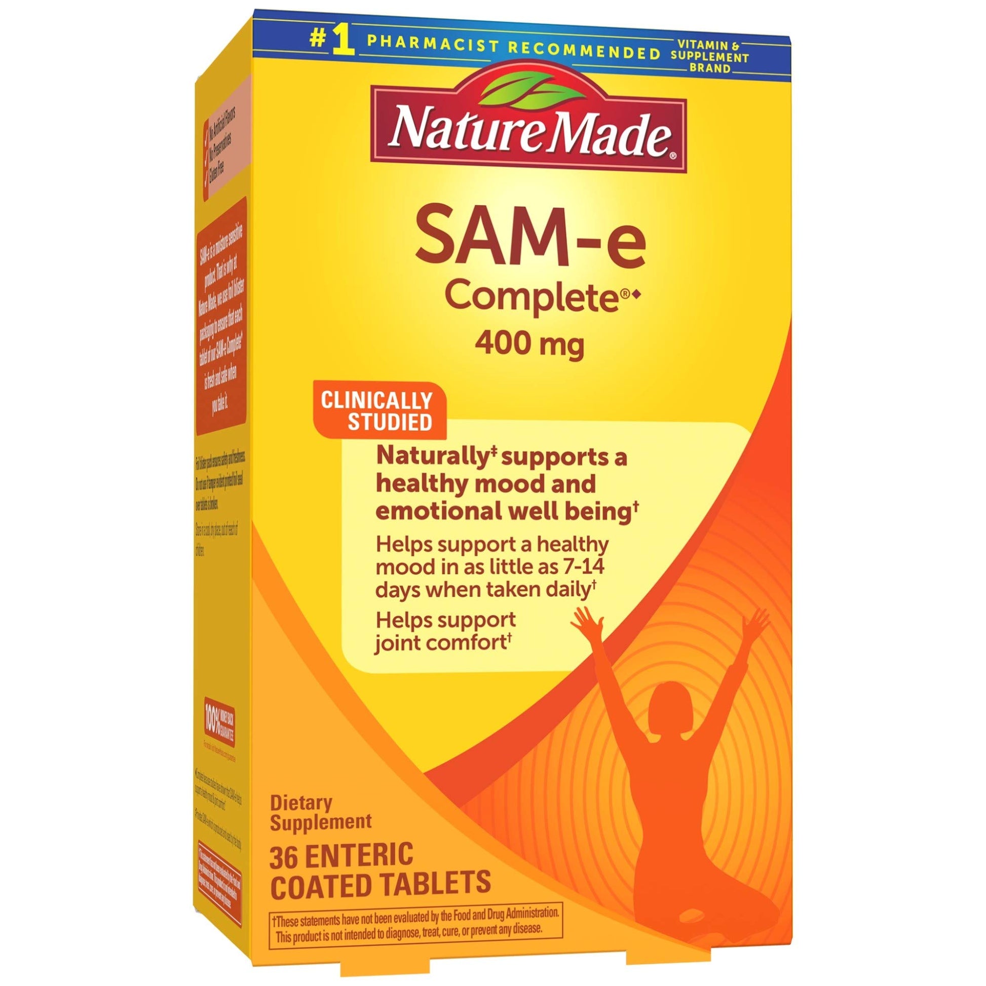 Nature Made SAM-e Complete 400 mg Tablets, 36 Count