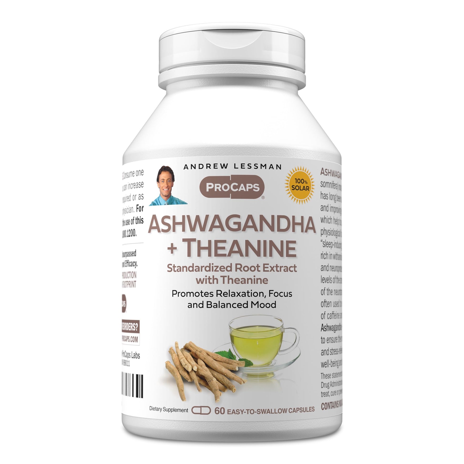 ANDREW LESSMAN Ashwagandha + Theanine 60 Capsules