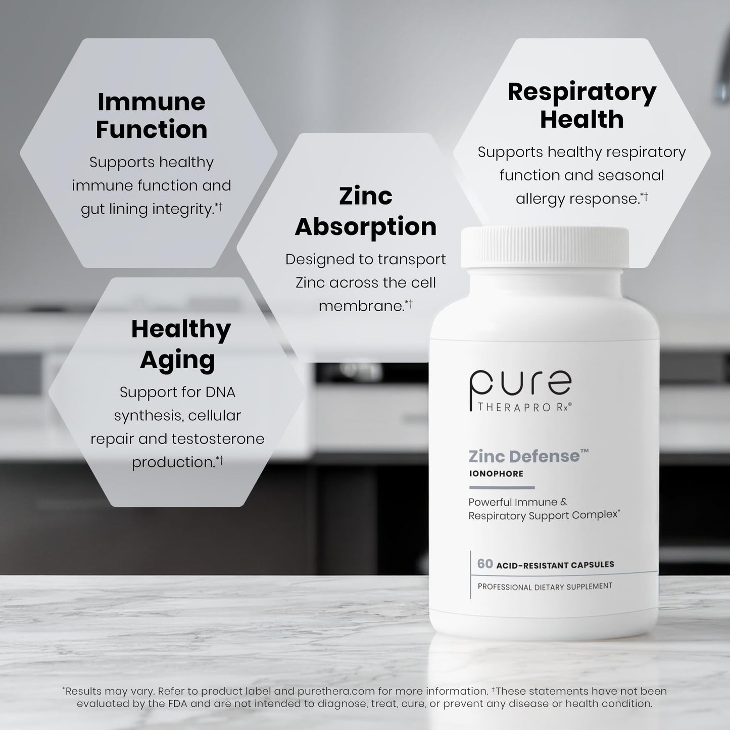 Pure Therapro Rx Zinc Defense Capsule 60 Capsules