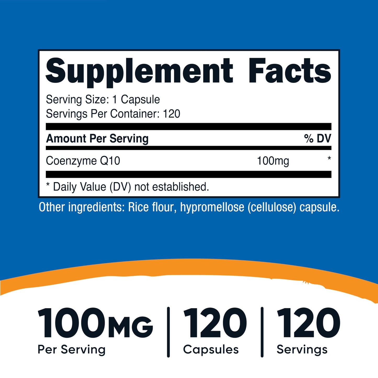 Nutricost CoQ10 100mg Capsule 120 Count