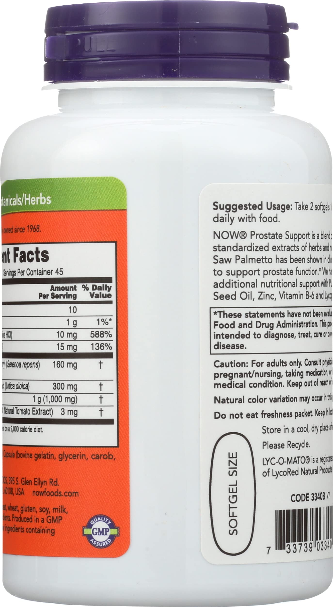 NOW Foods Prostate Support Capsule 90 Count