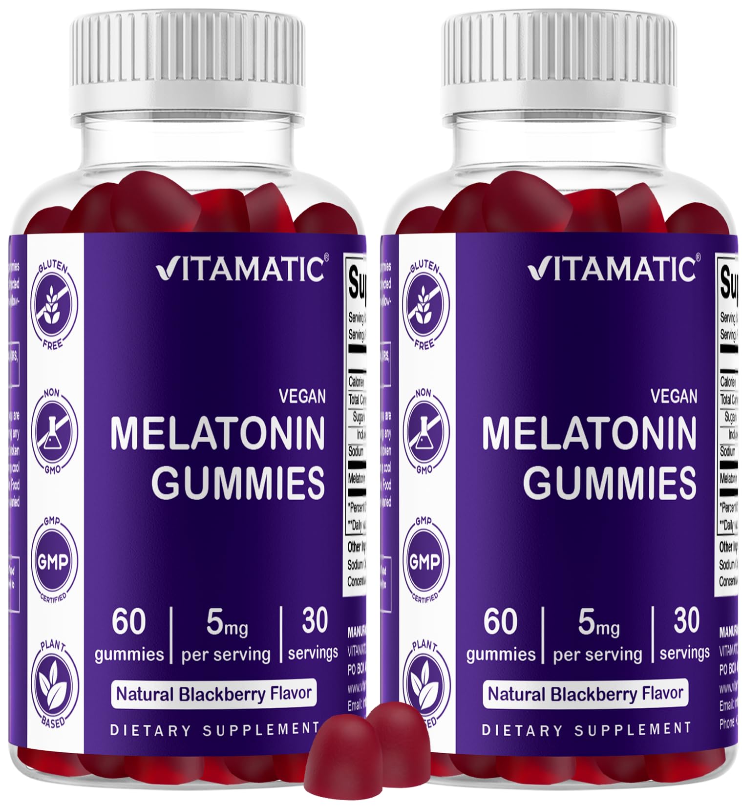 Vitamatic Melatonin Gummies 120 Gummies